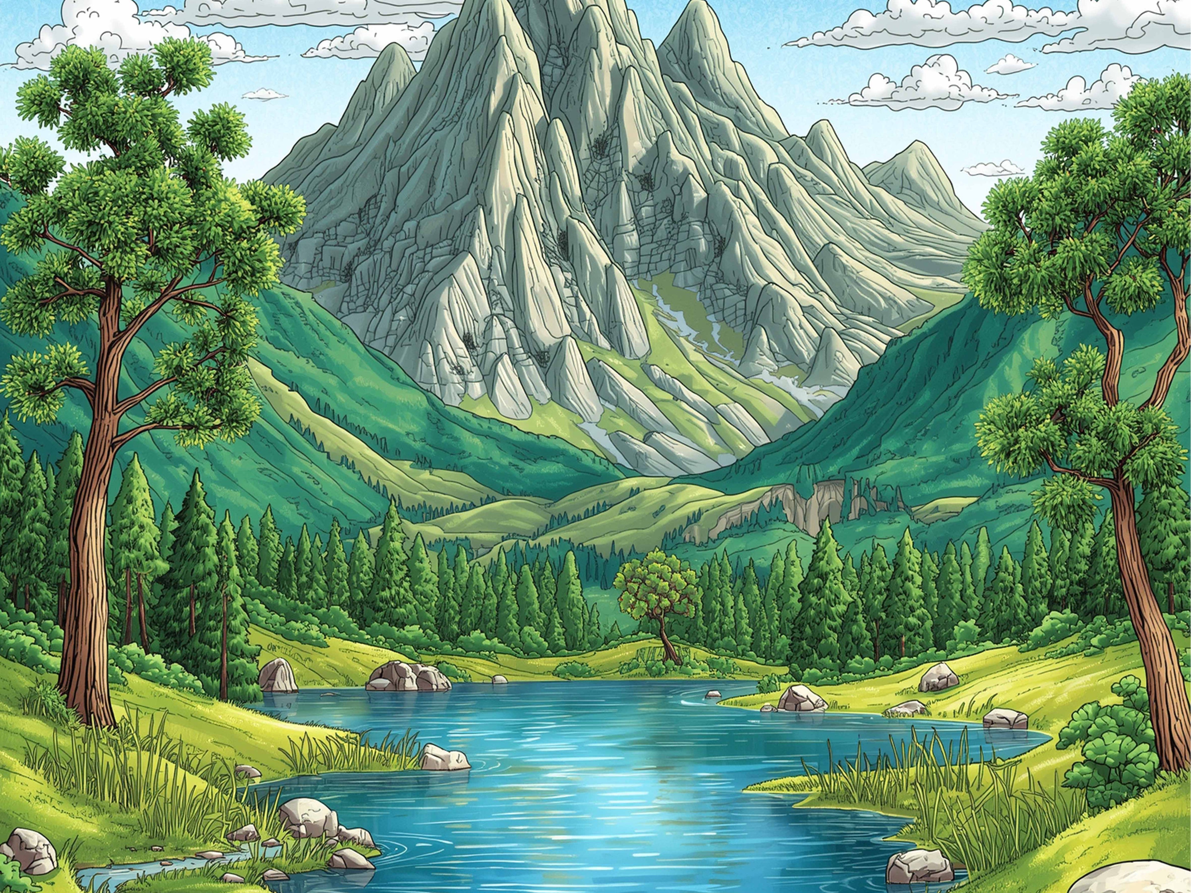 Valley of Tranquility Diamond Painting Kit
