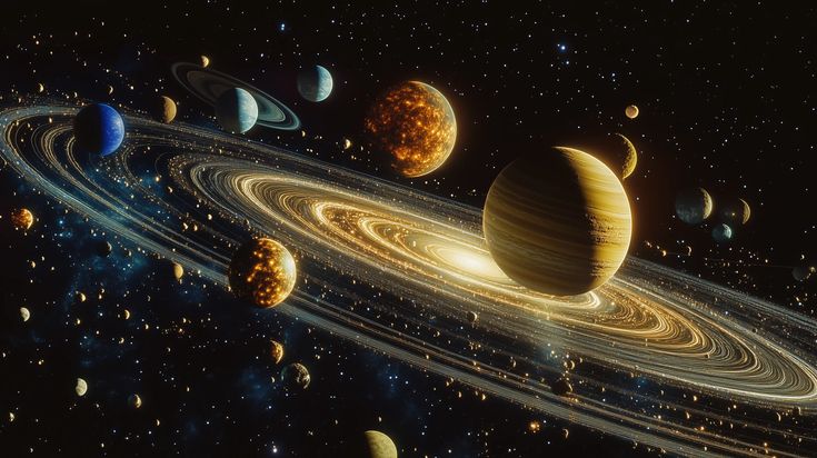 Orbits of Infinity Diamond Painting Kit