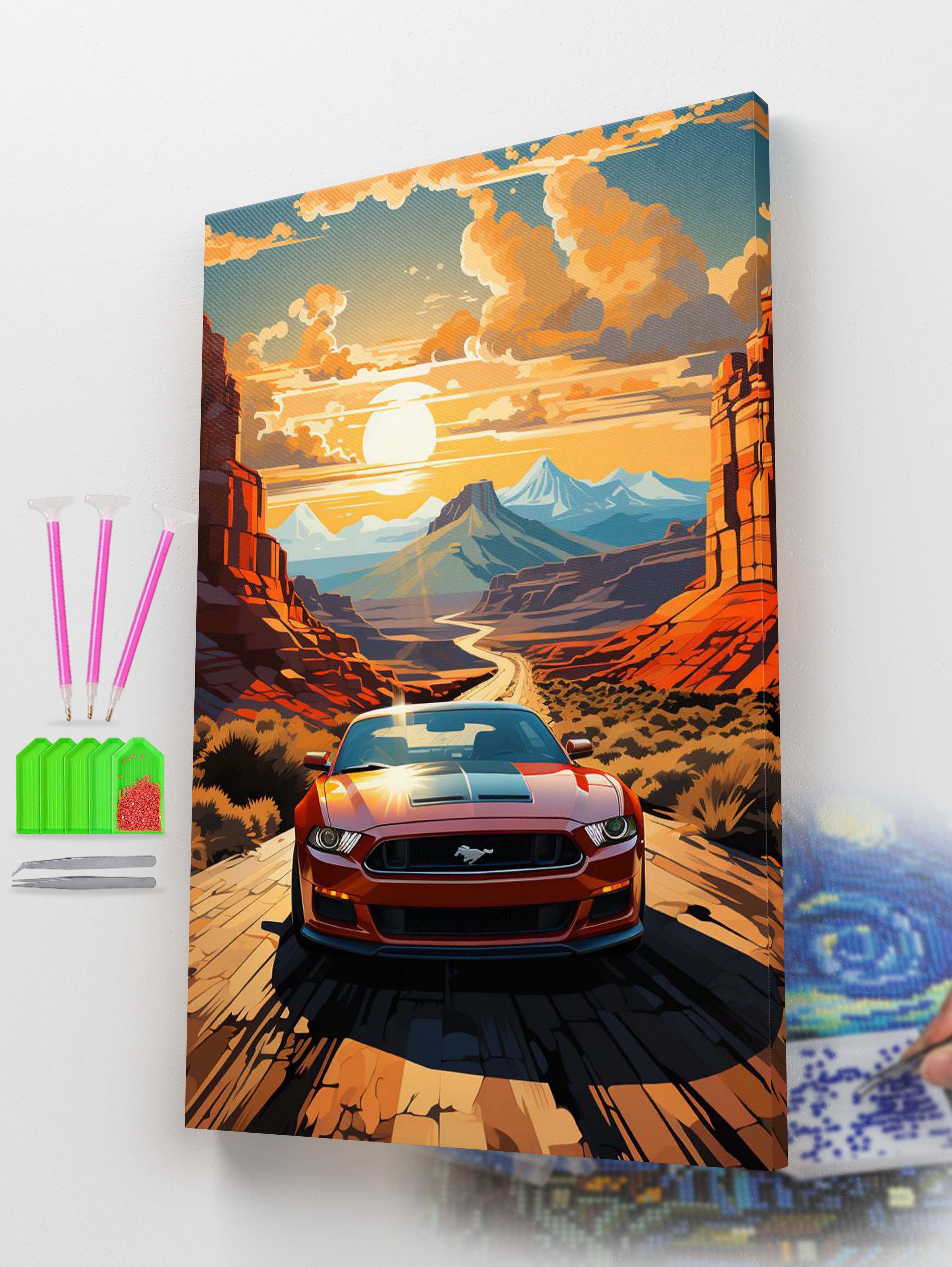 Desert Mustang Diamond Painting Kit