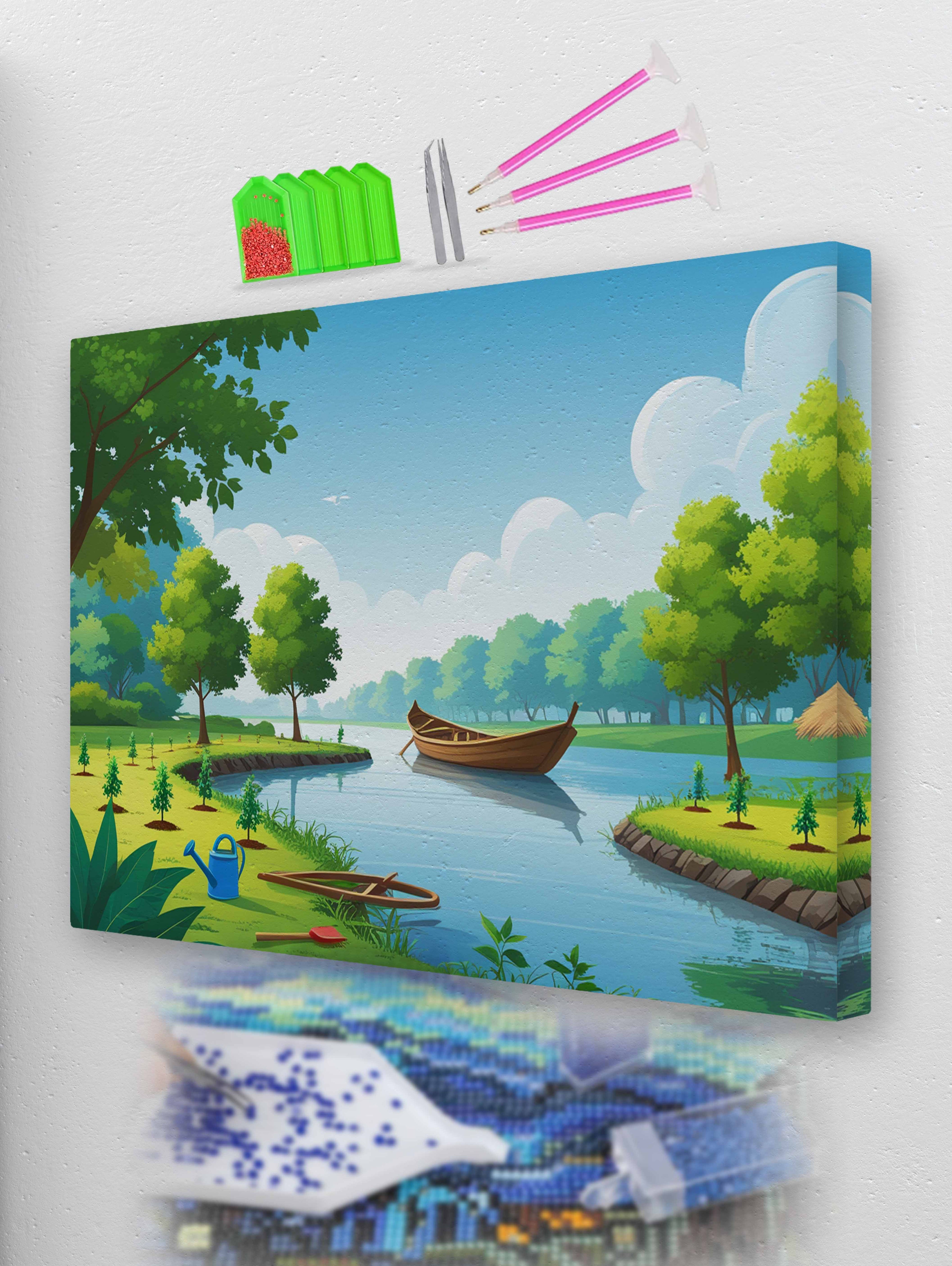 Whispers by the Riverside Diamond Painting Kit