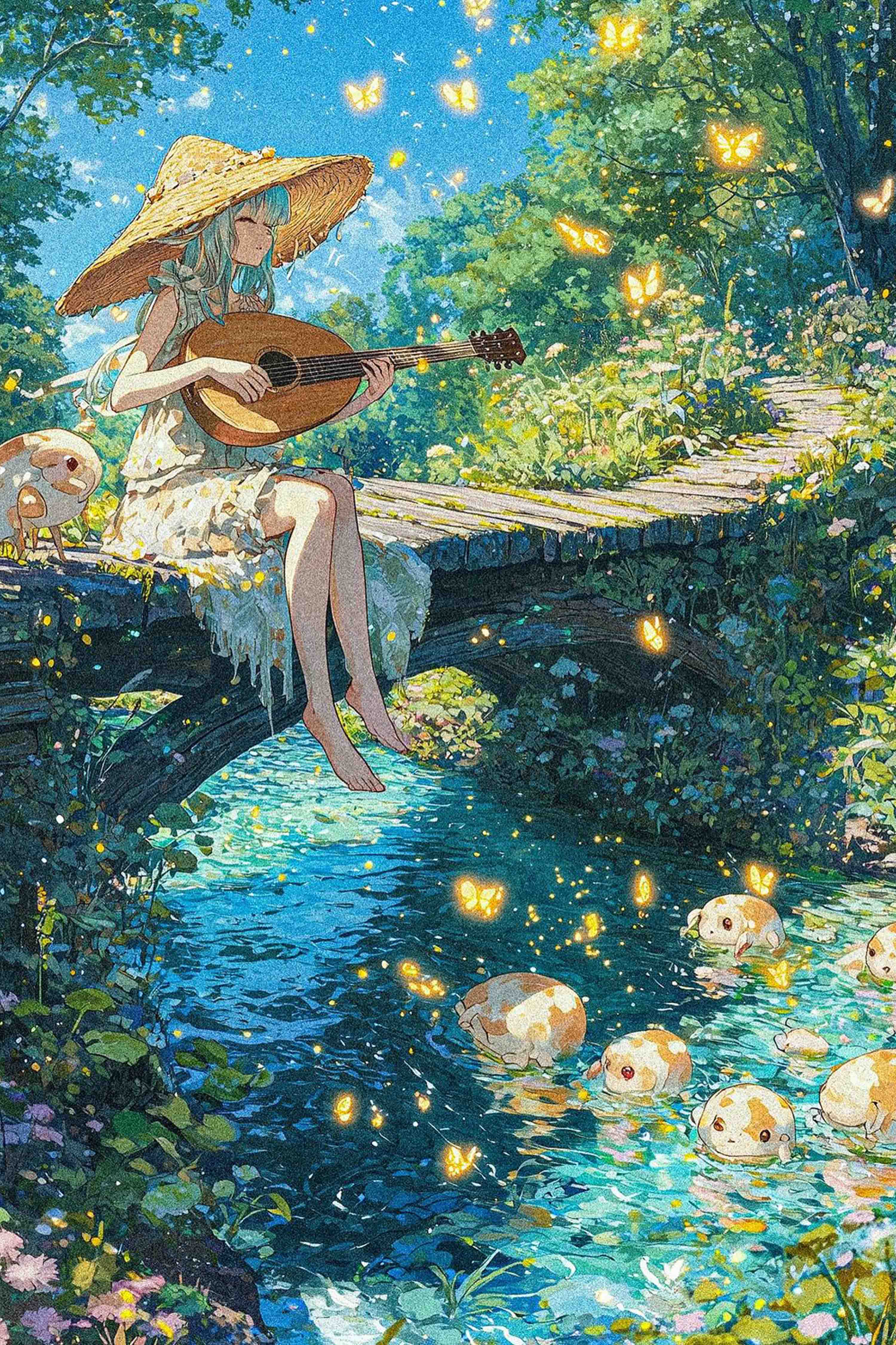 Enchanted Forest Bridge Diamond Painting Kit