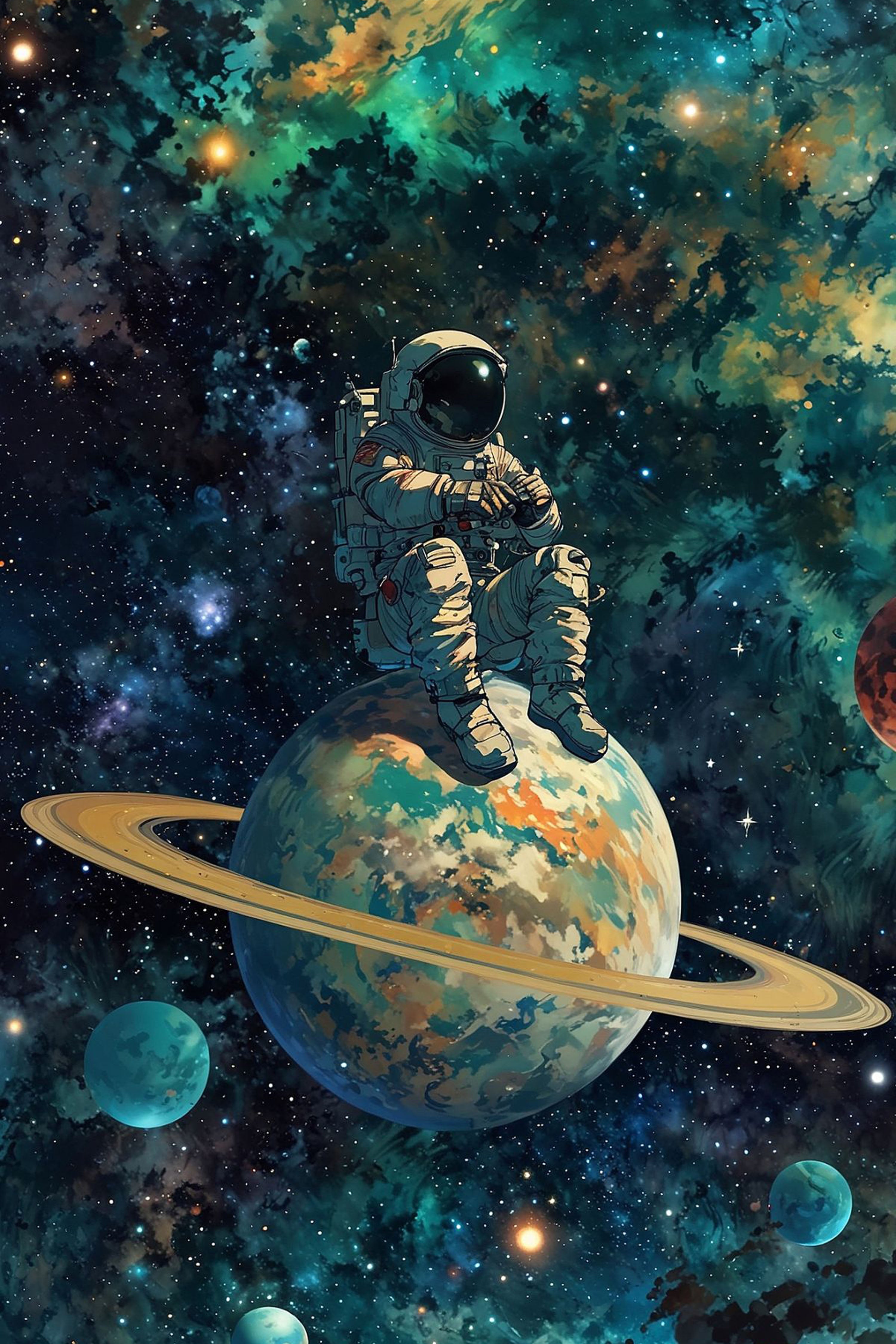 Saturn’s Silence Diamond Painting Kit