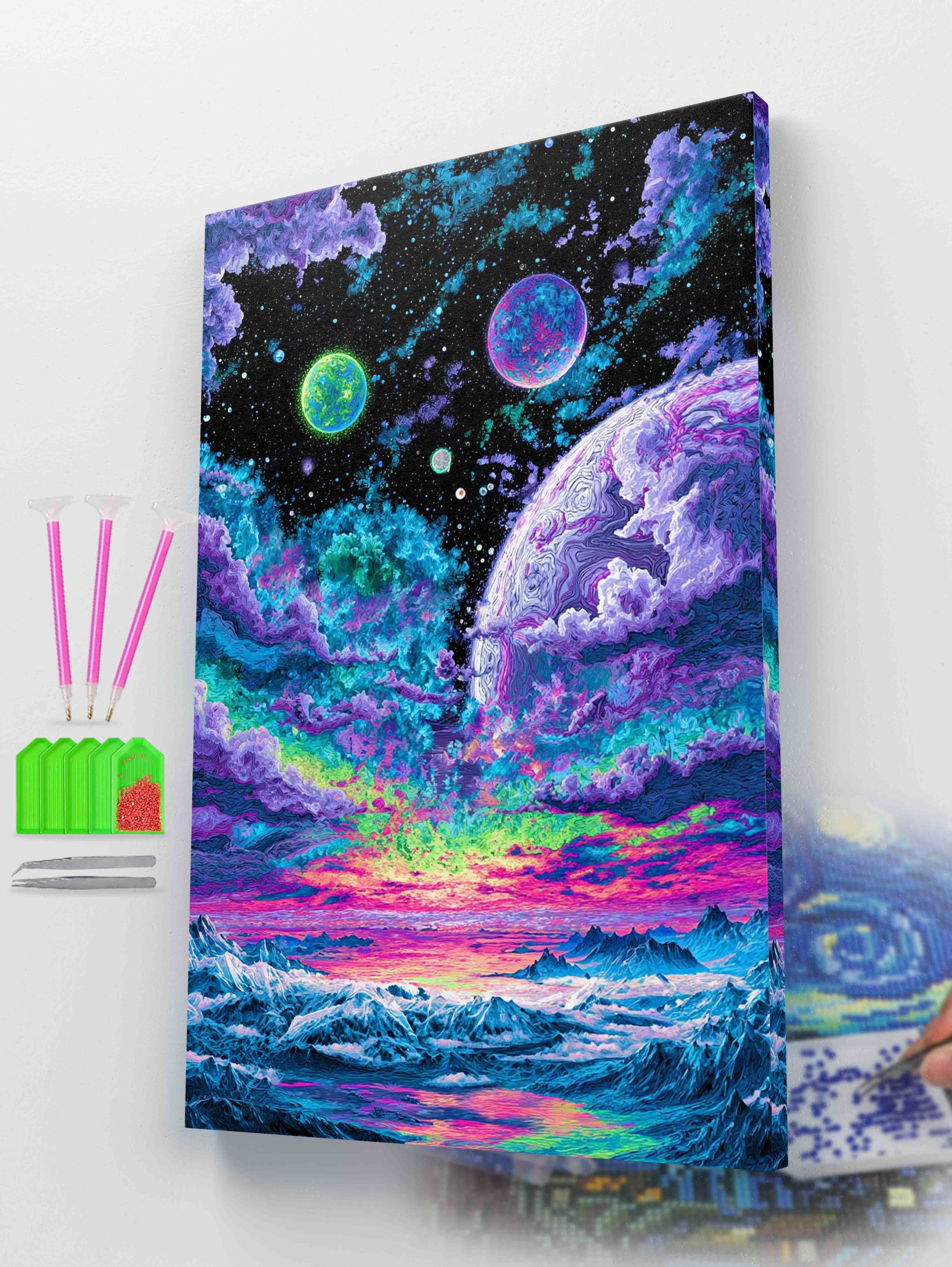 Psychedelic Outer Space Diamond Painting Kit