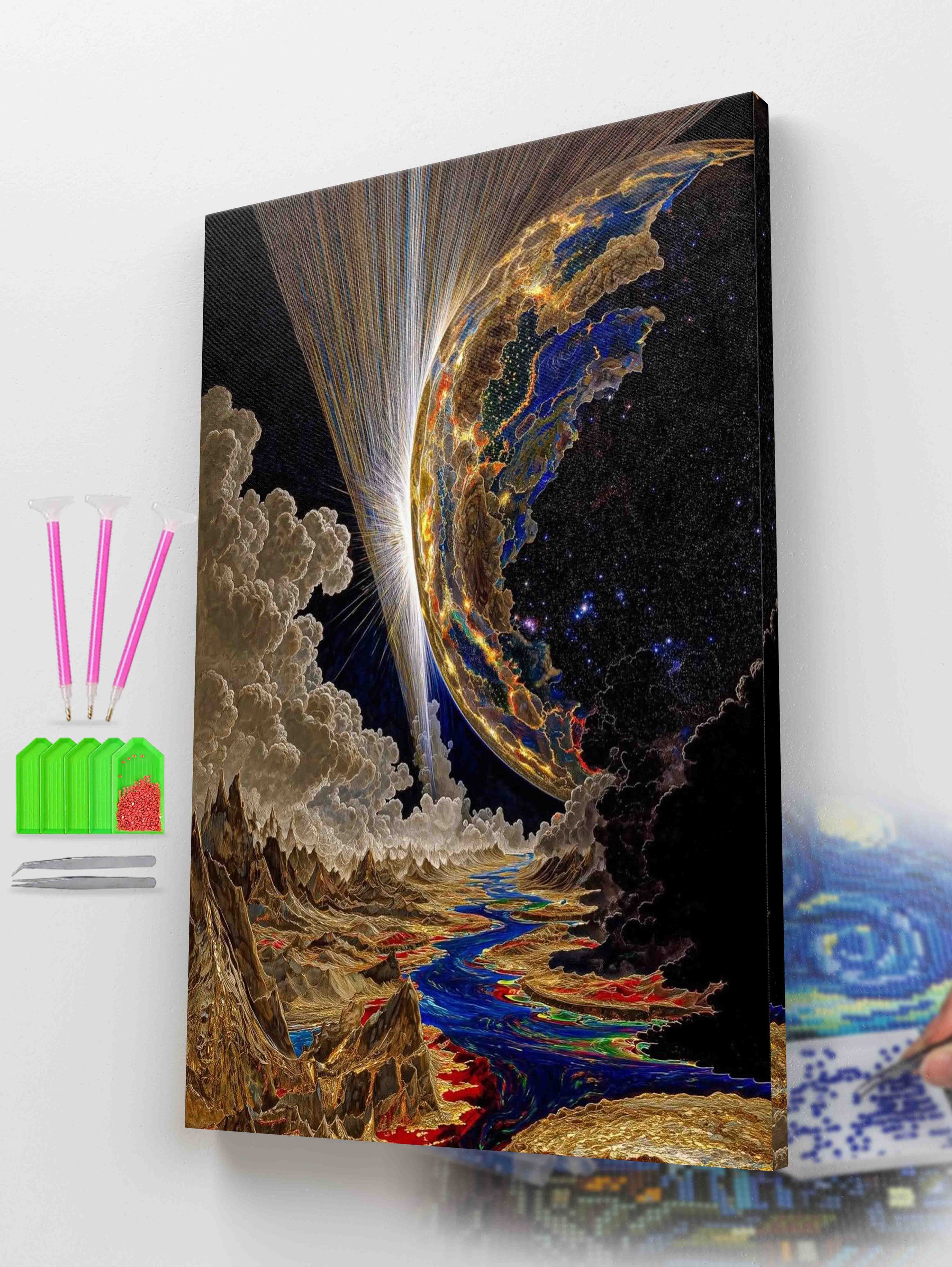 Mystical Space River Diamond Painting Kit