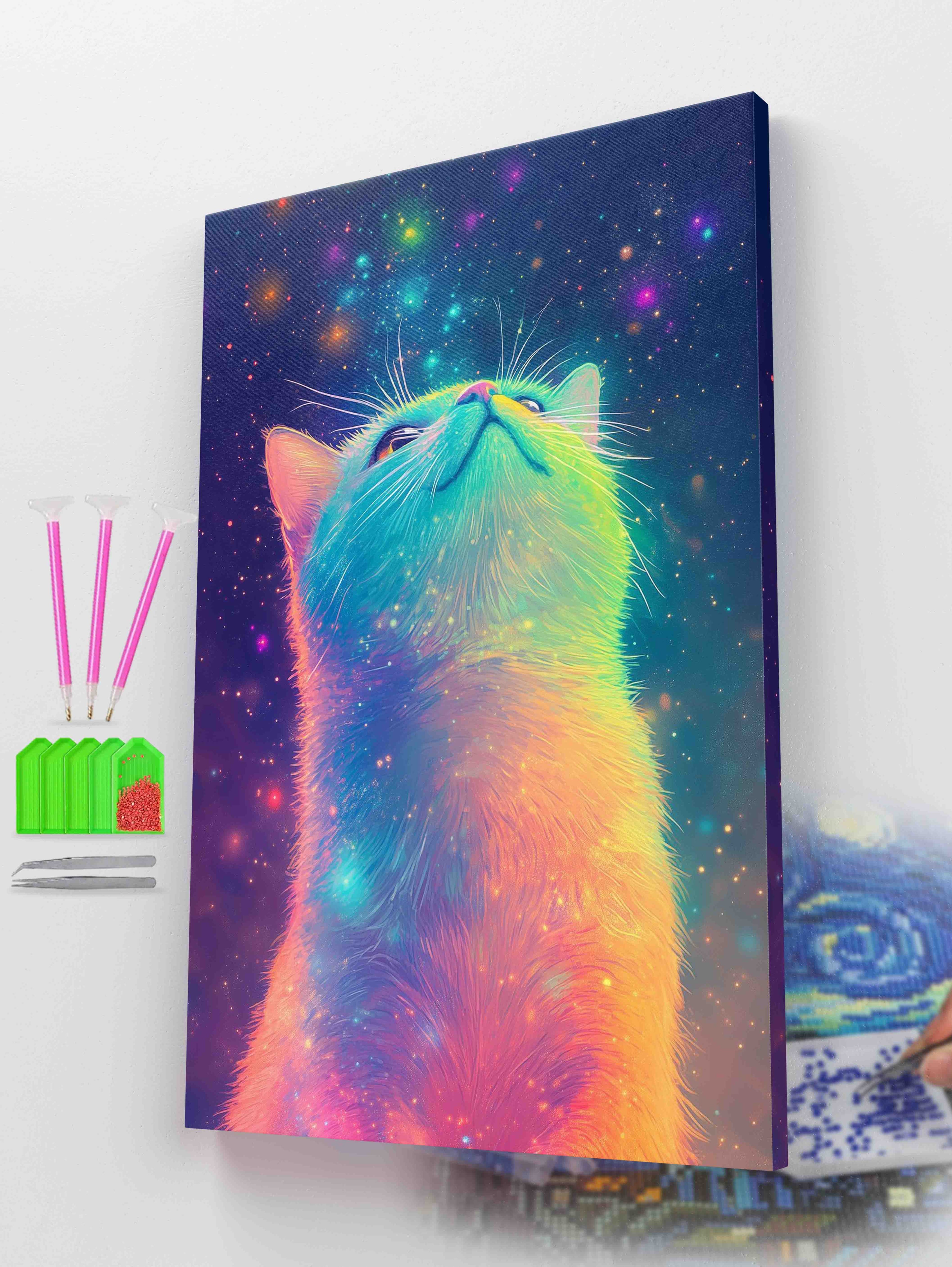 Cosmic Cat Diamond Painting Kit