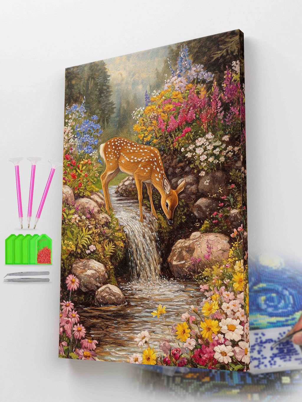 Deer and Wildflowers Diamond Painting Kit