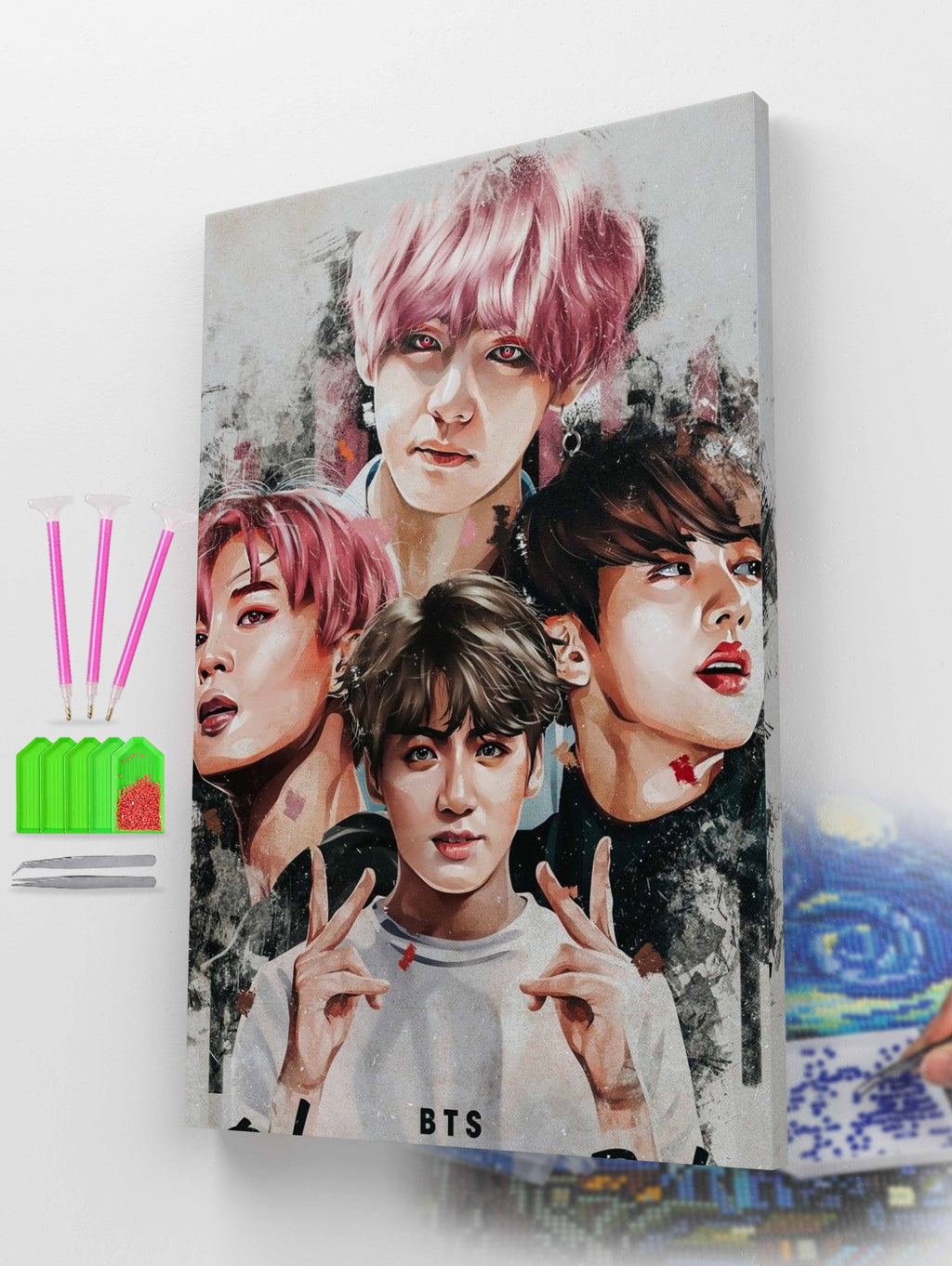 Dark K-pop Royalty Diamond Painting Kit