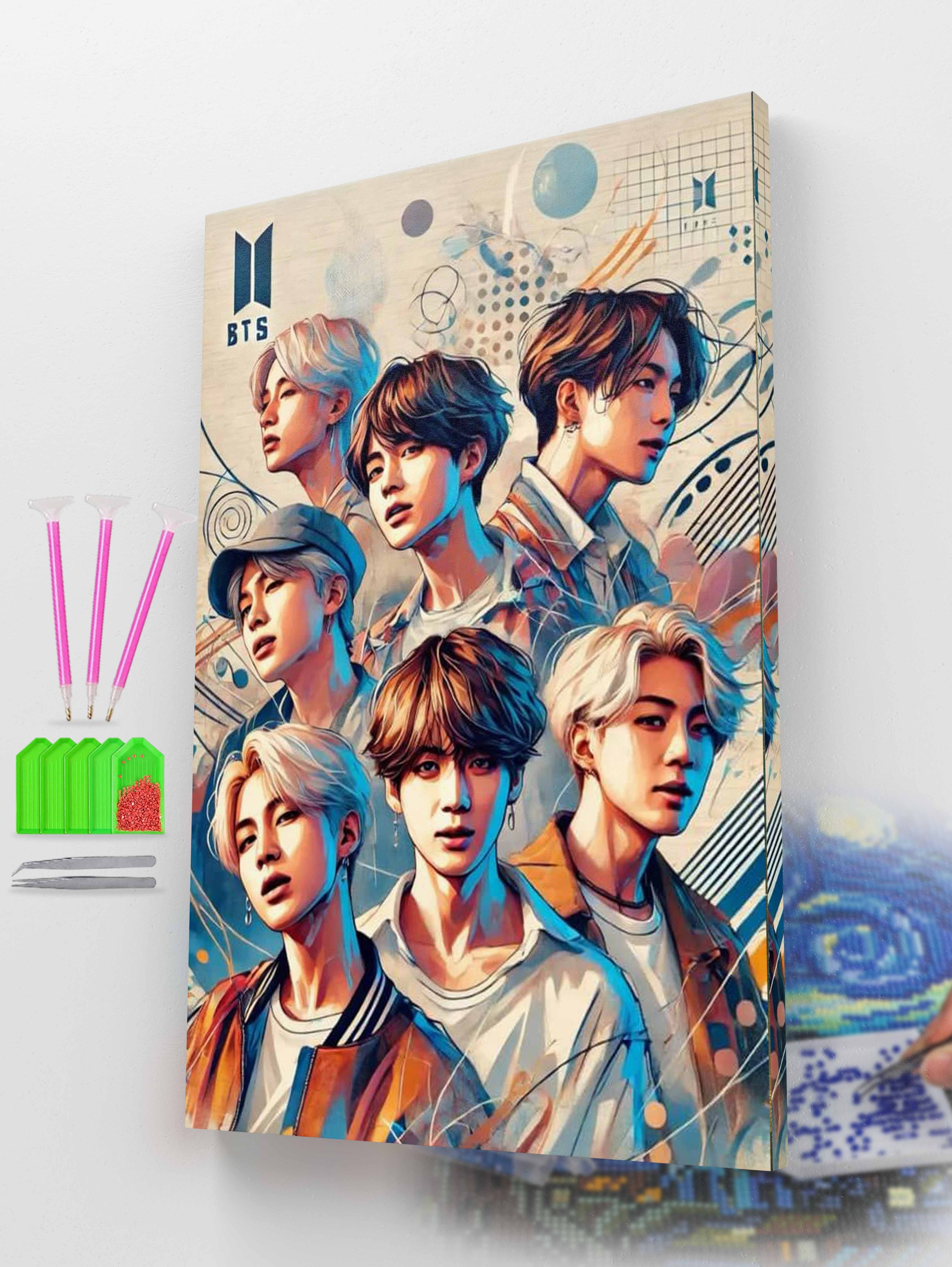 BTS K Pop Legends Diamond Painting Kit