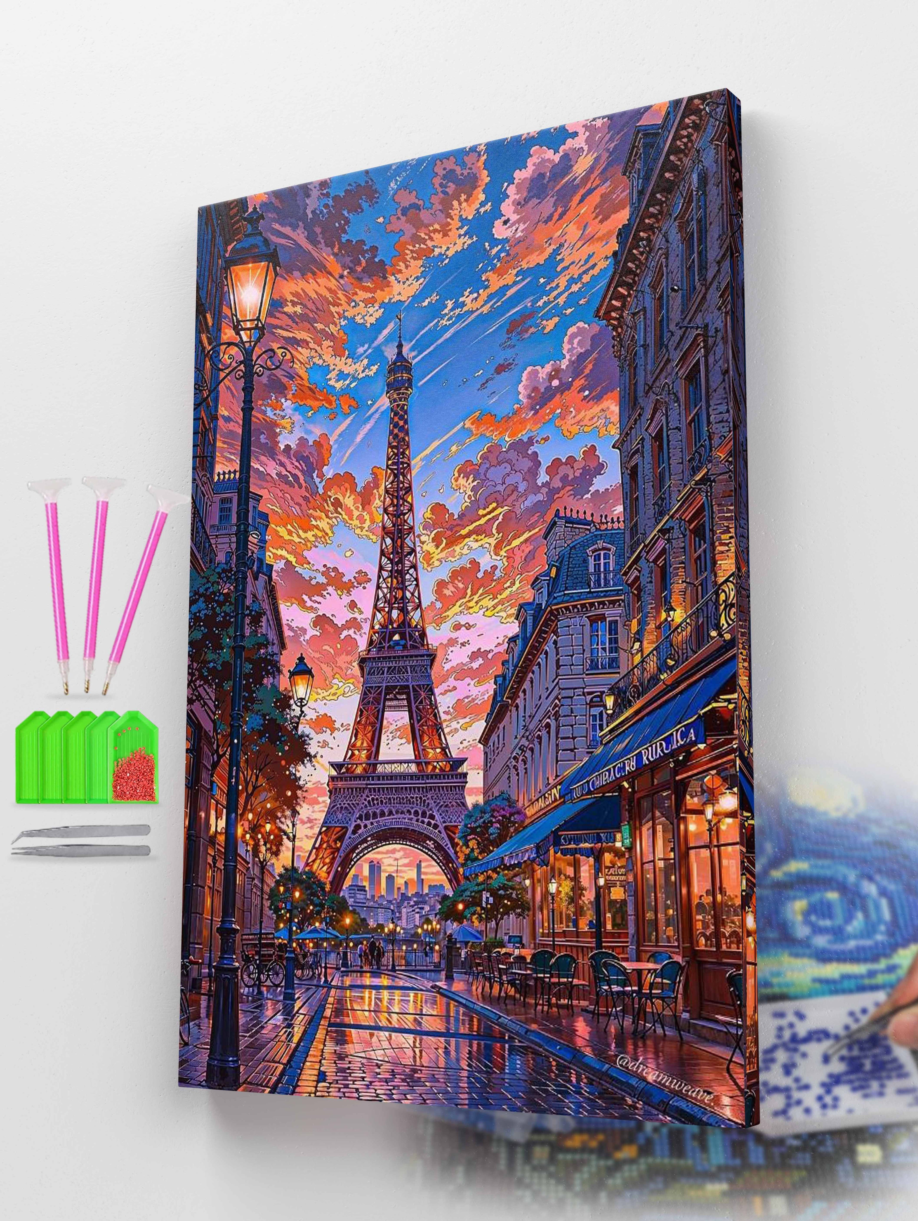 Echoes of Eiffel Diamond Painting Kit