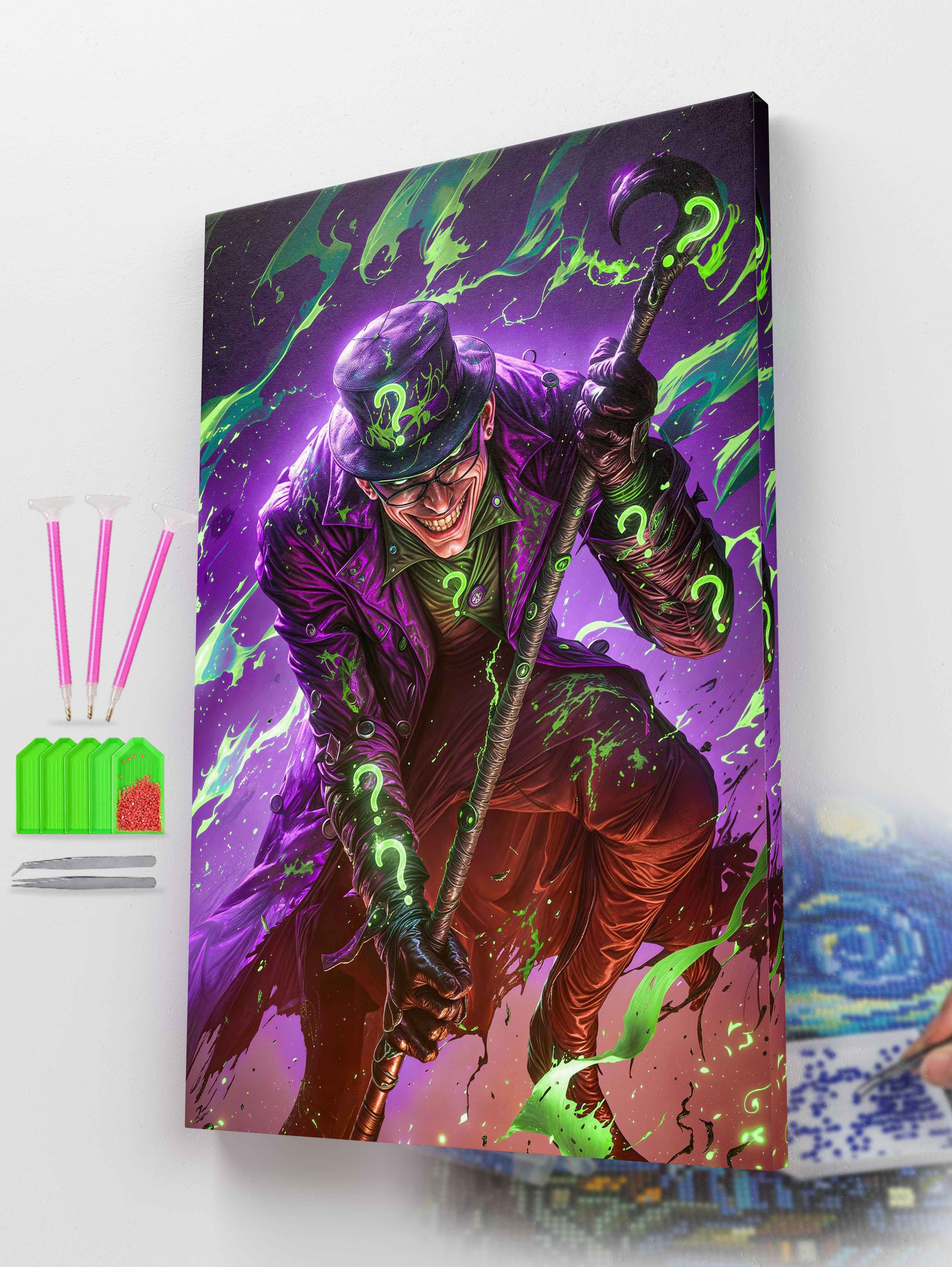 DC’s Riddler with Question Cane Diamond Painting Kit