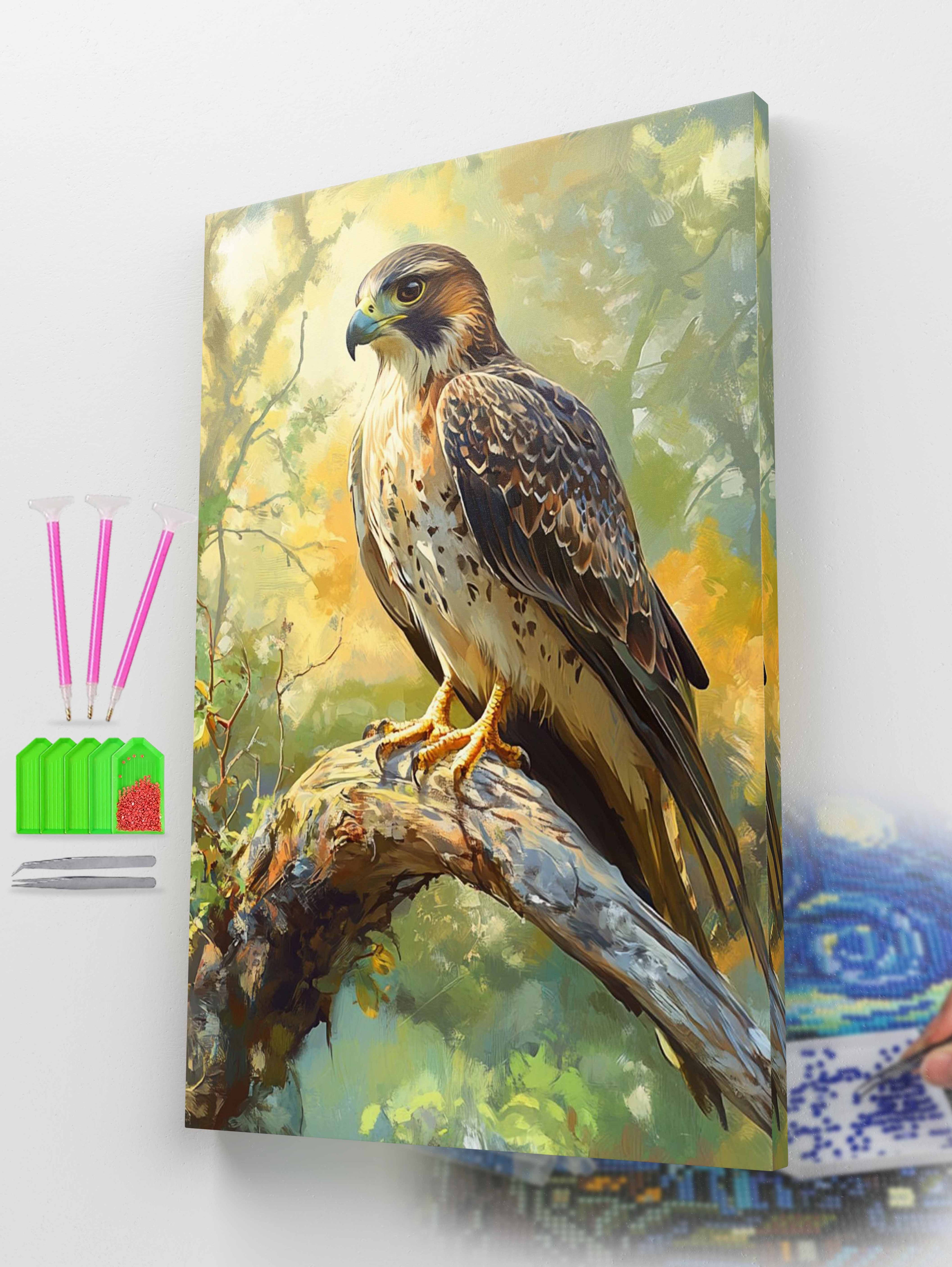 Falcon Bird Diamond Painting Kit