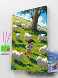 Lambs and Laughter Diamond Painting Kit