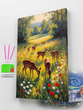 Deer in Wildflower Meadow Diamond Painting Kit