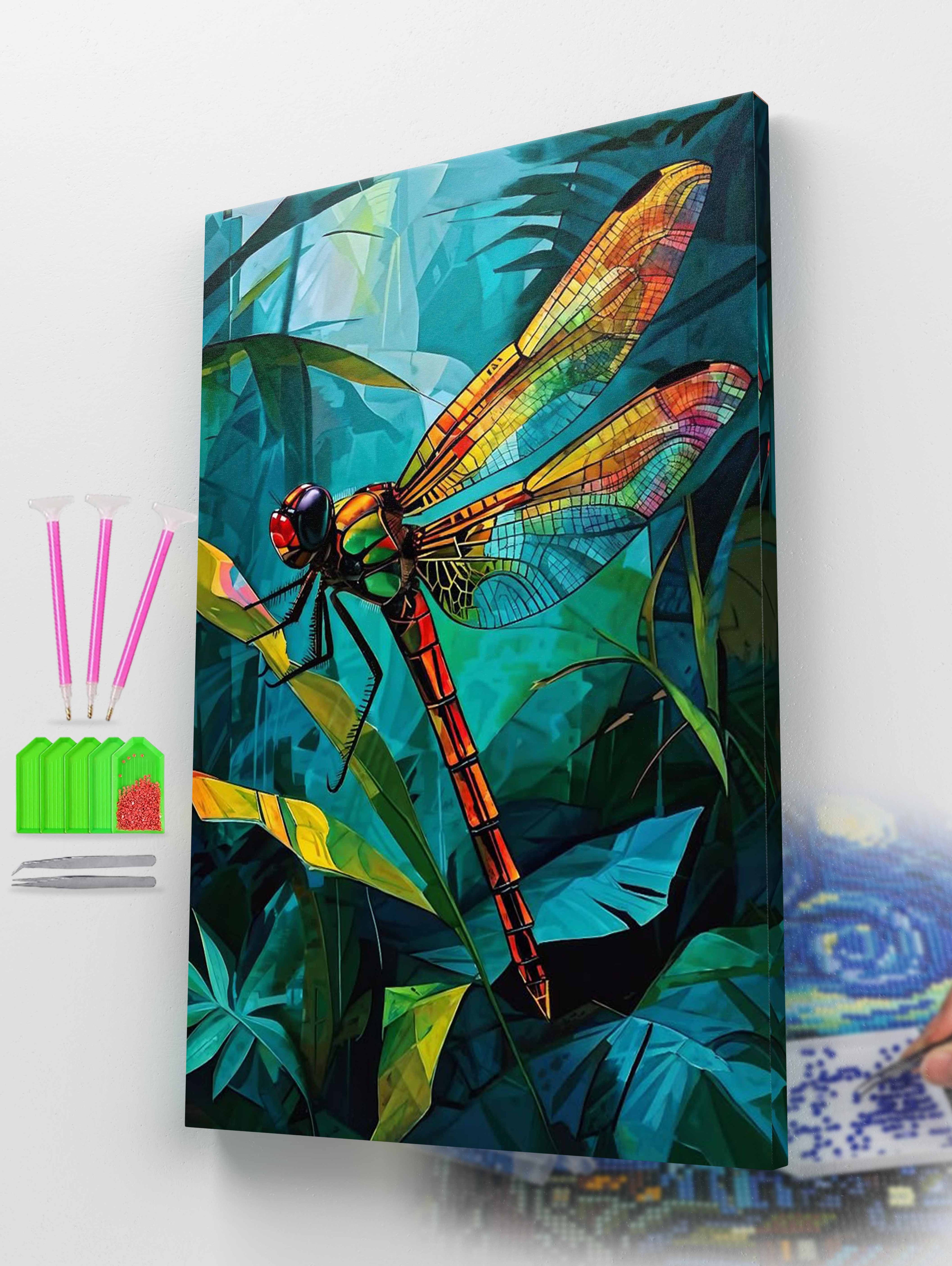 Colorful Dragonfly Diamond Painting Kit
