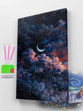 Crescent Moon in a Dreamy Sky Diamond Painting Kit