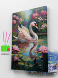 Beautiful White Swan Diamond Painting Kit
