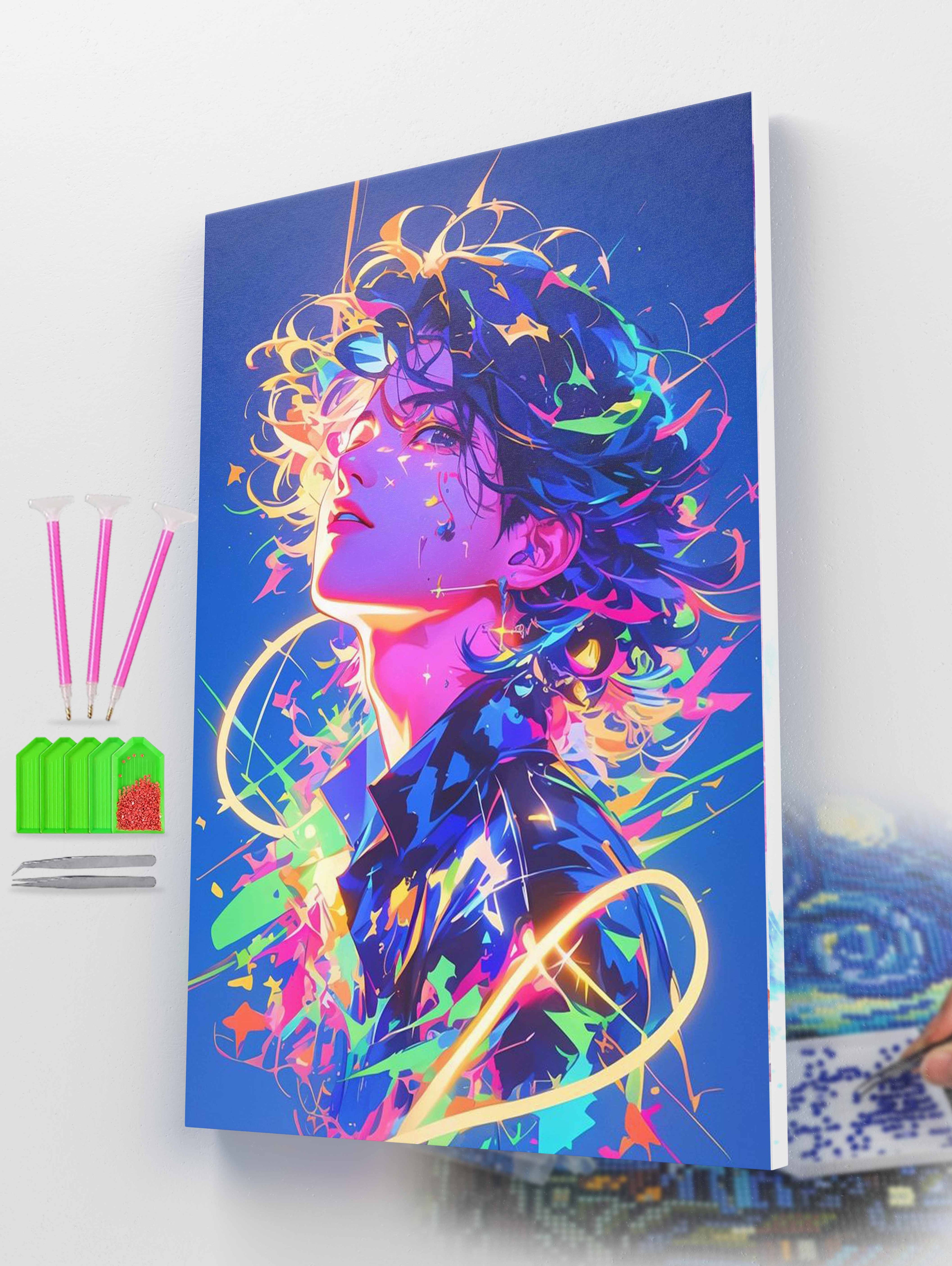 Vibrant Neon Dreamscape Diamond Painting Kit