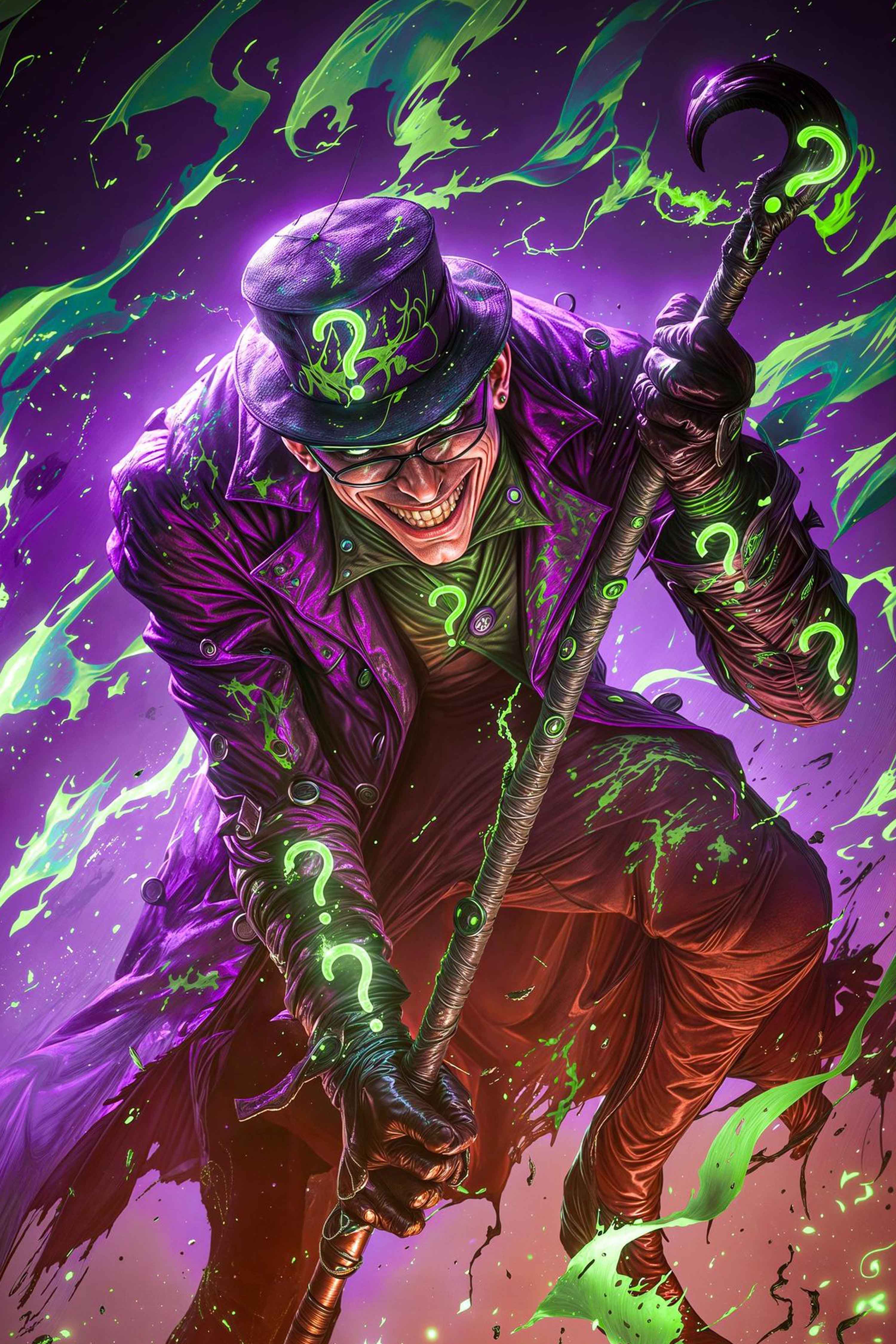 DC’s Riddler with Question Cane Diamond Painting Kit