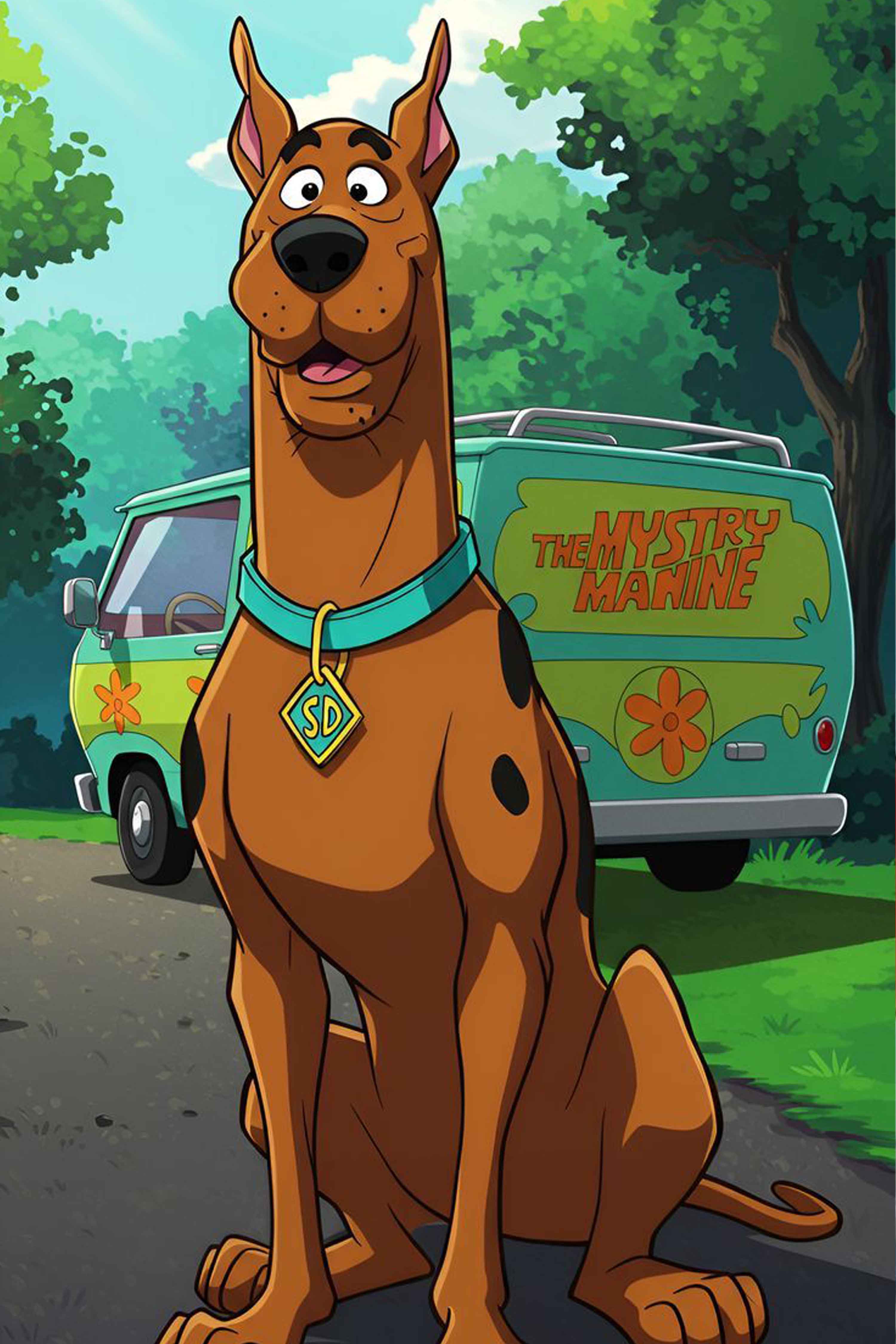 Scooby in the Spotlight Diamond Painting Kit