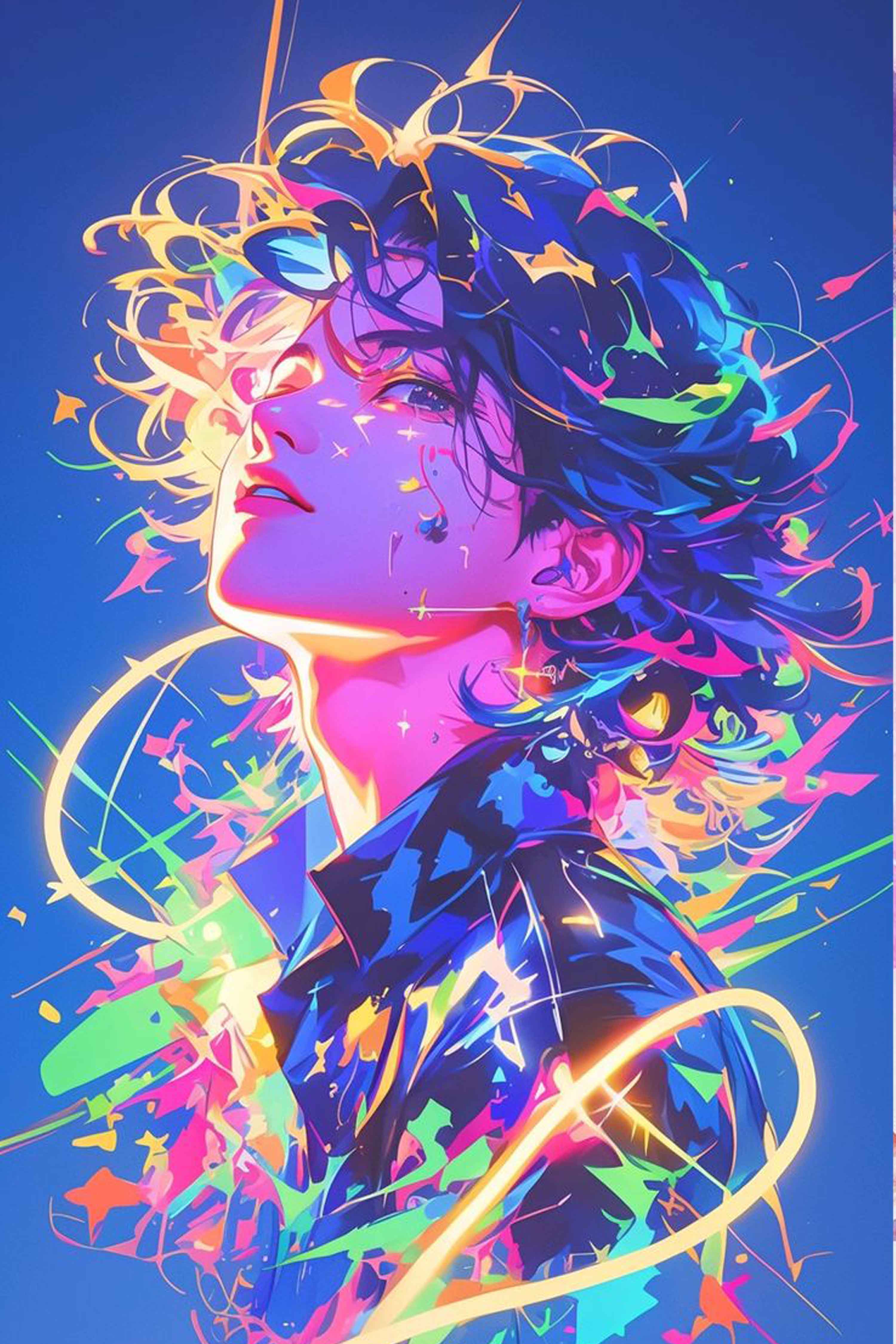 Vibrant Neon Dreamscape Diamond Painting Kit