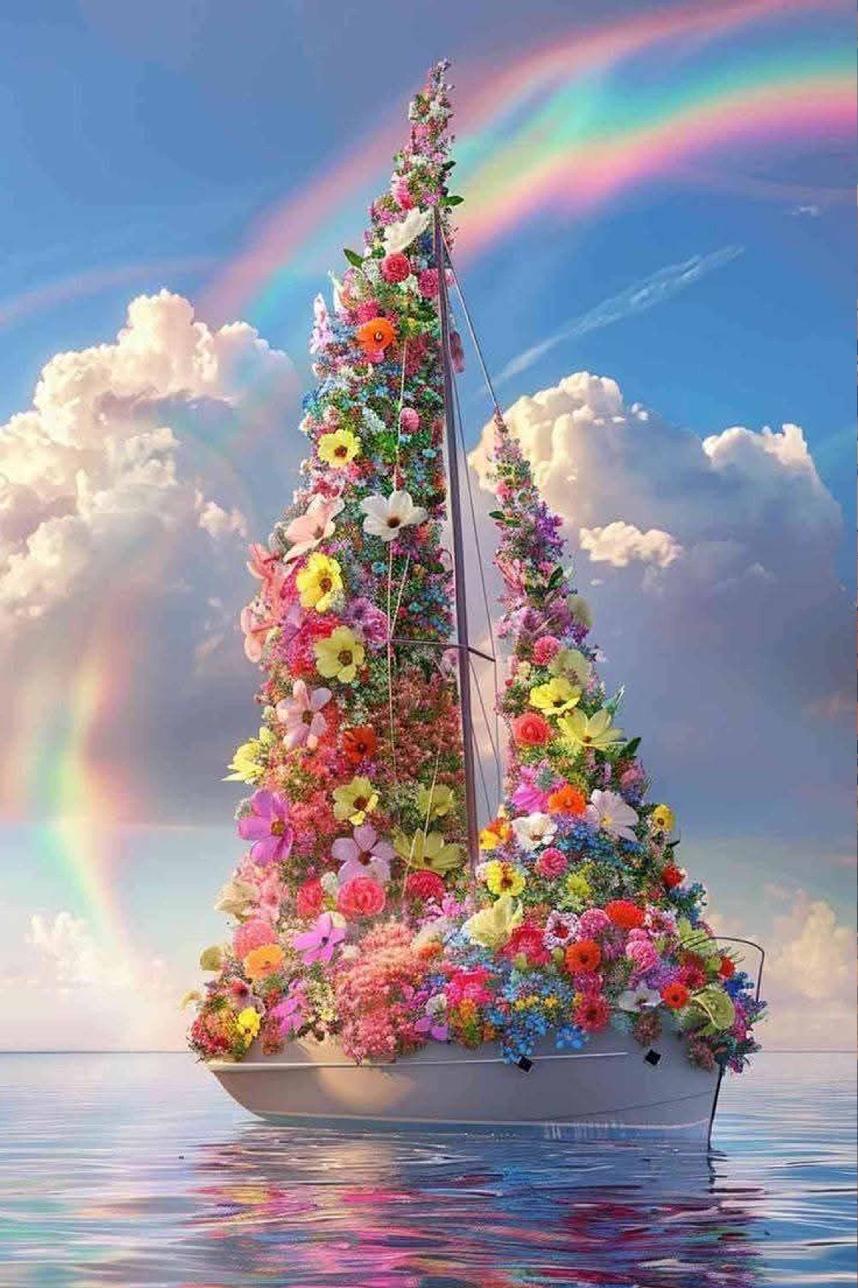 Sailing into Bloom Diamond Painting Kit