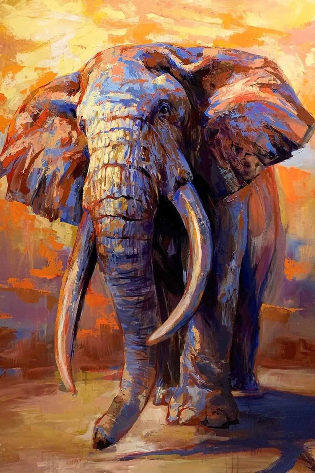 Colorful Elephant Diamond Painting Kit