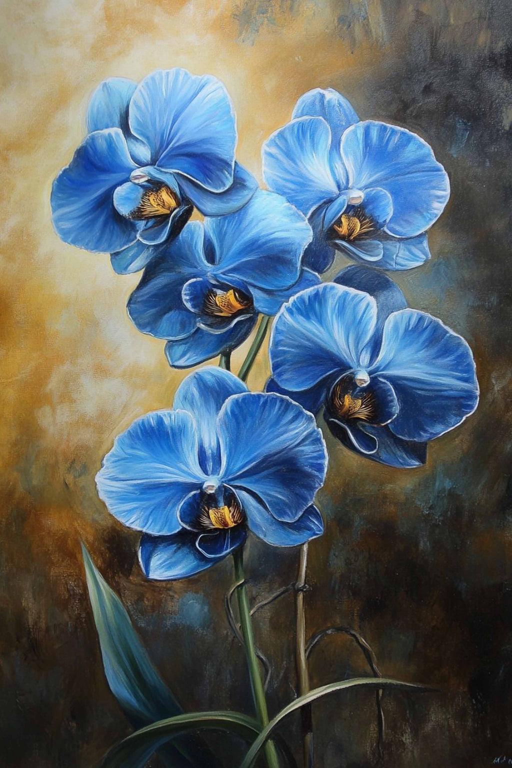 Blue Orchid Diamond Painting Kit