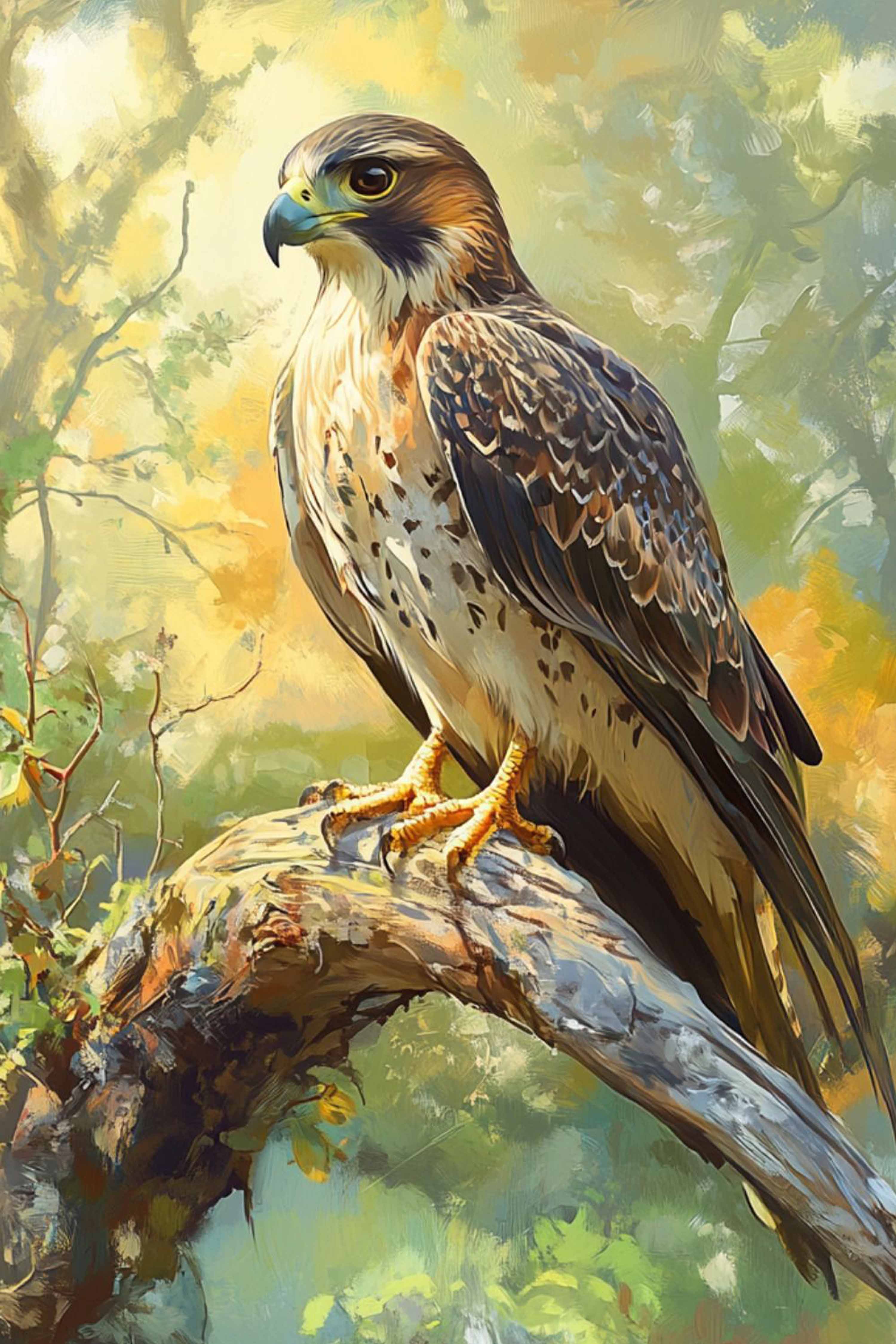 Falcon Bird Diamond Painting Kit