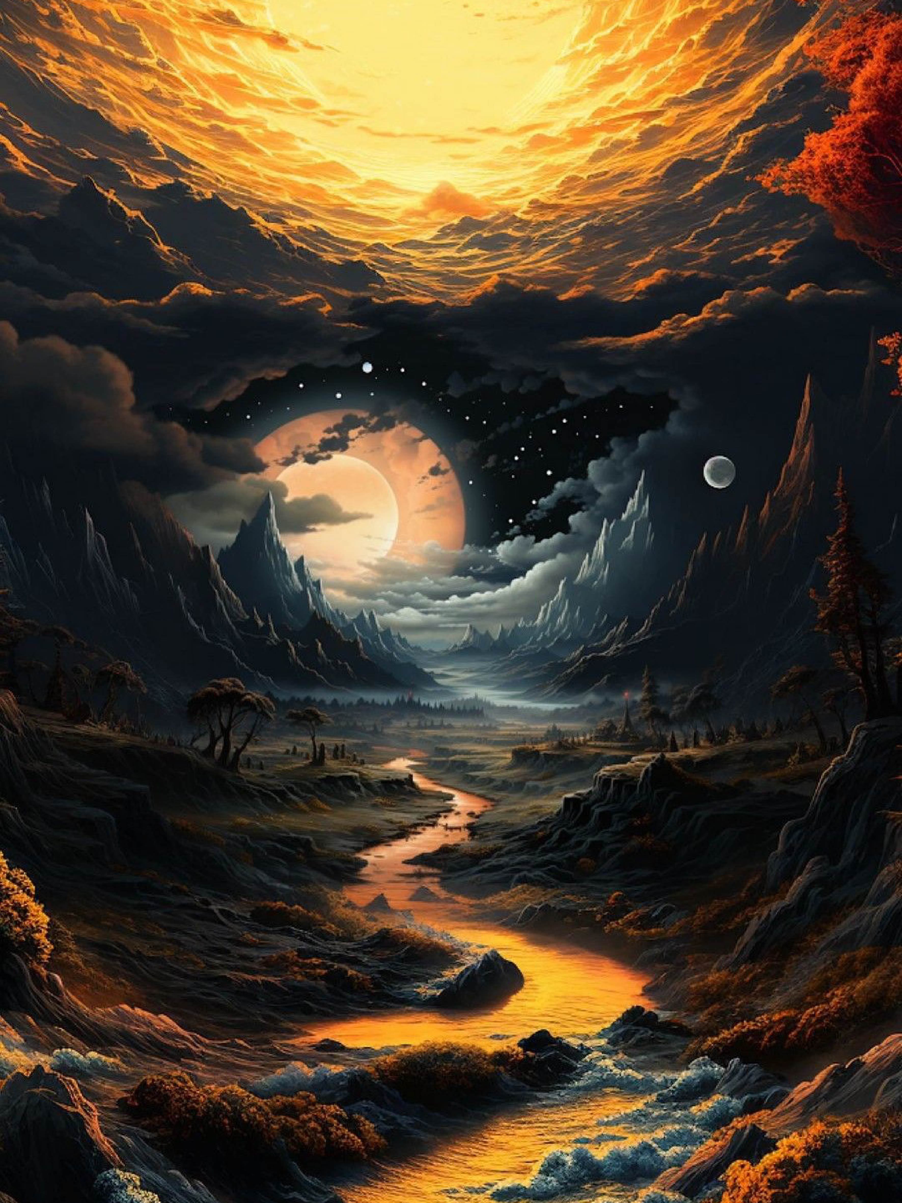 The River of Sun Diamond Painting Kit