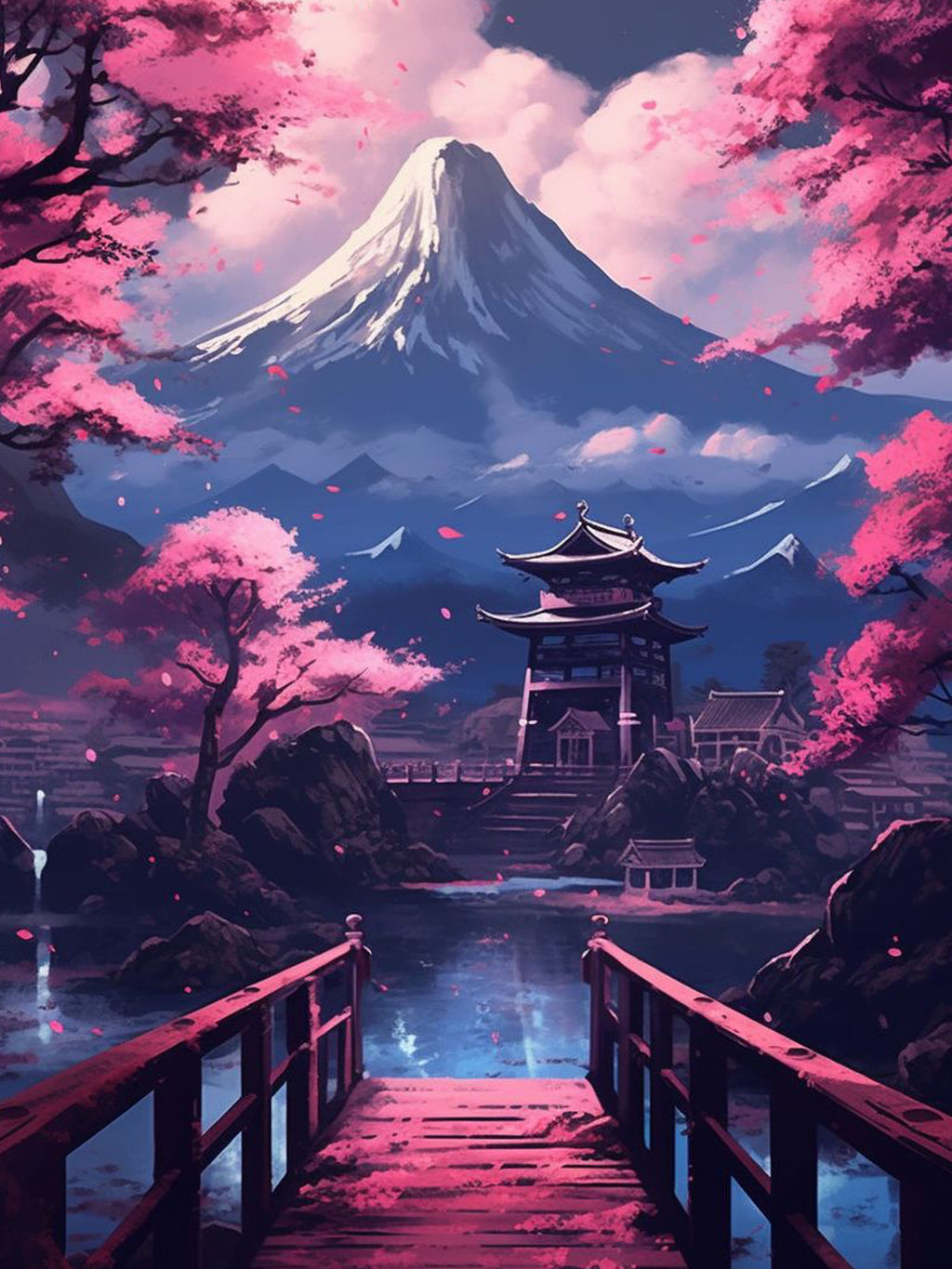 Whispers of Sakura Diamond Painting Kit