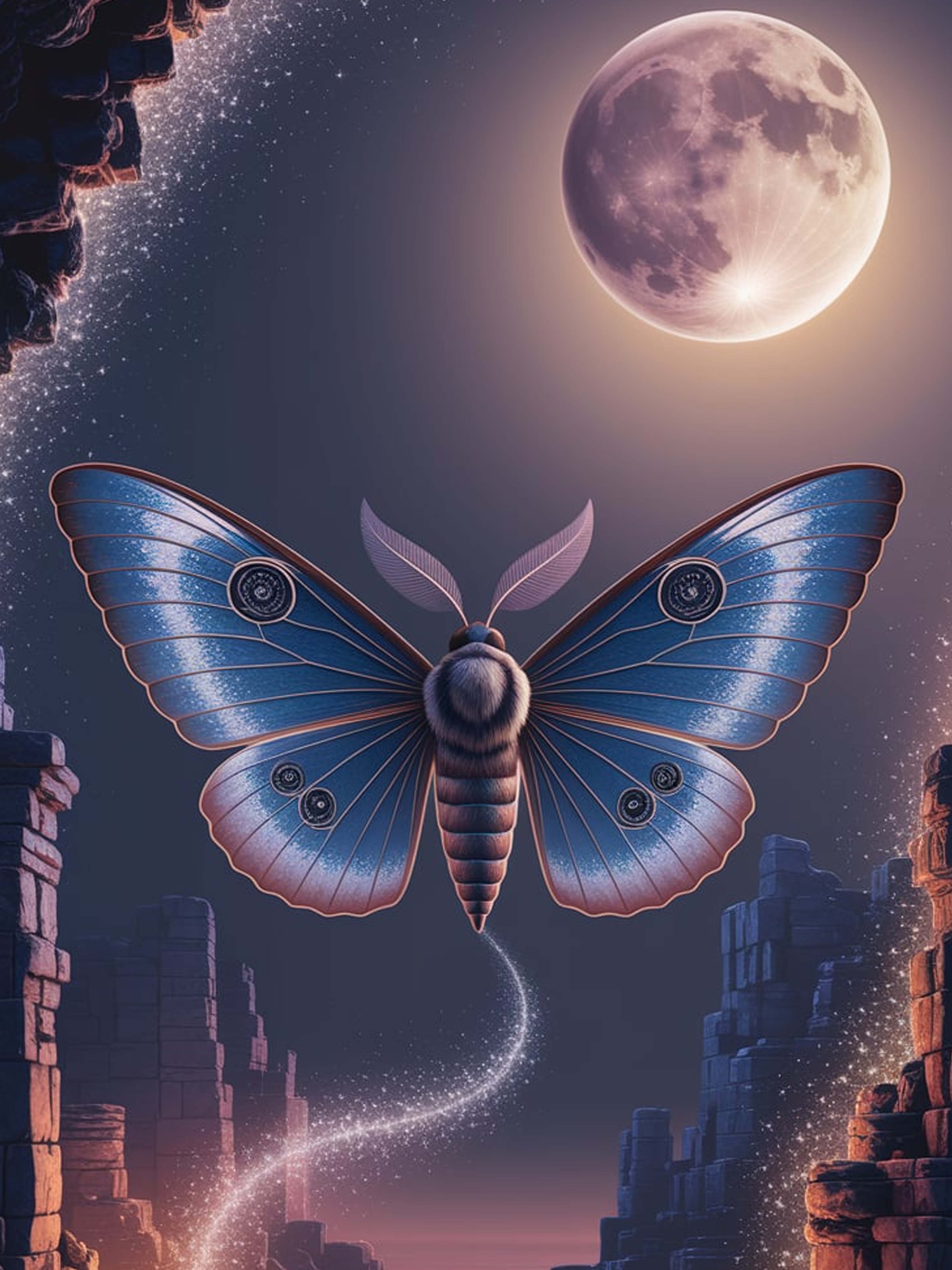 Lunar Wings Diamond Painting Kit