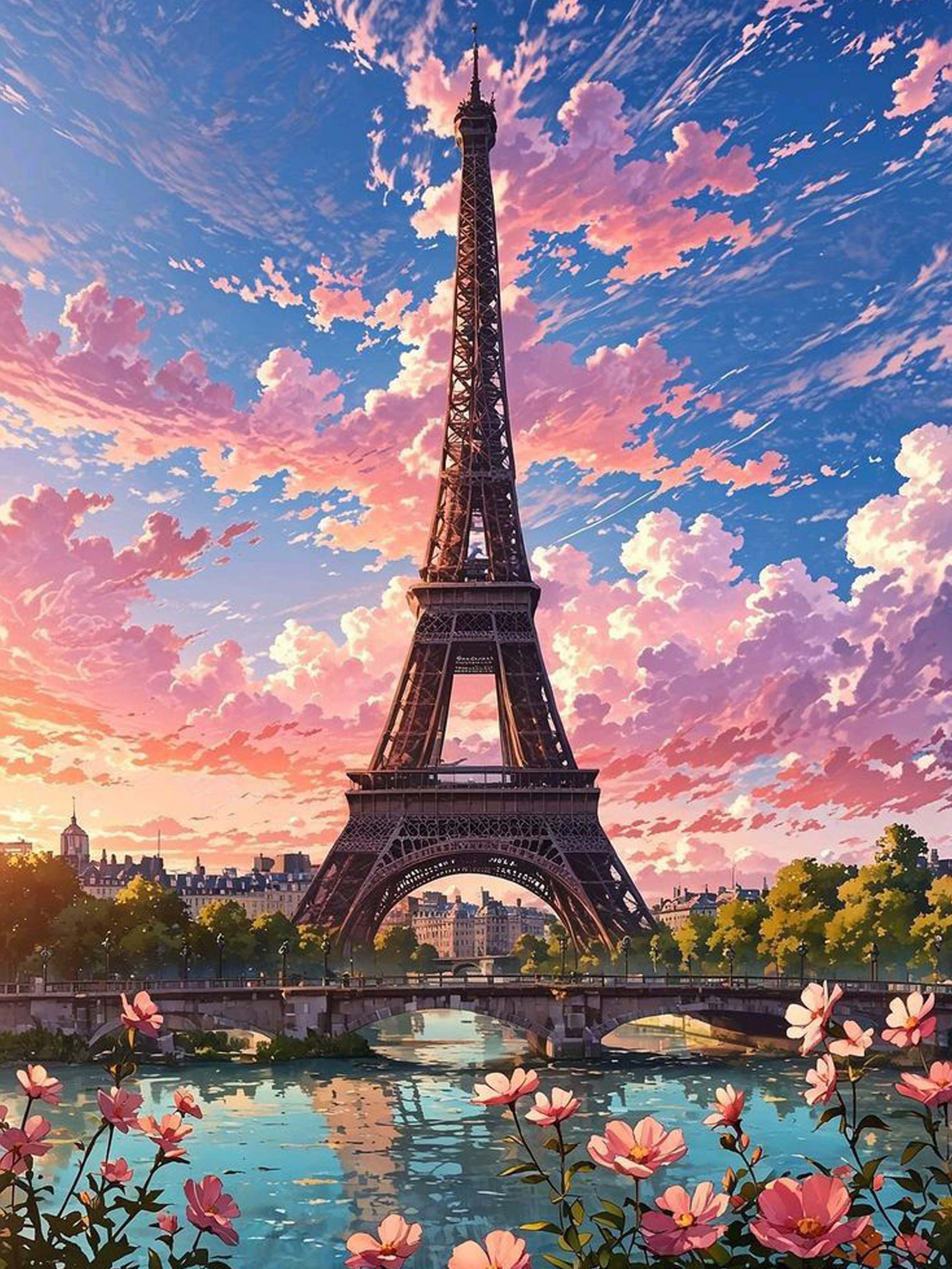 Blush Over Paris Diamond Painting Kit