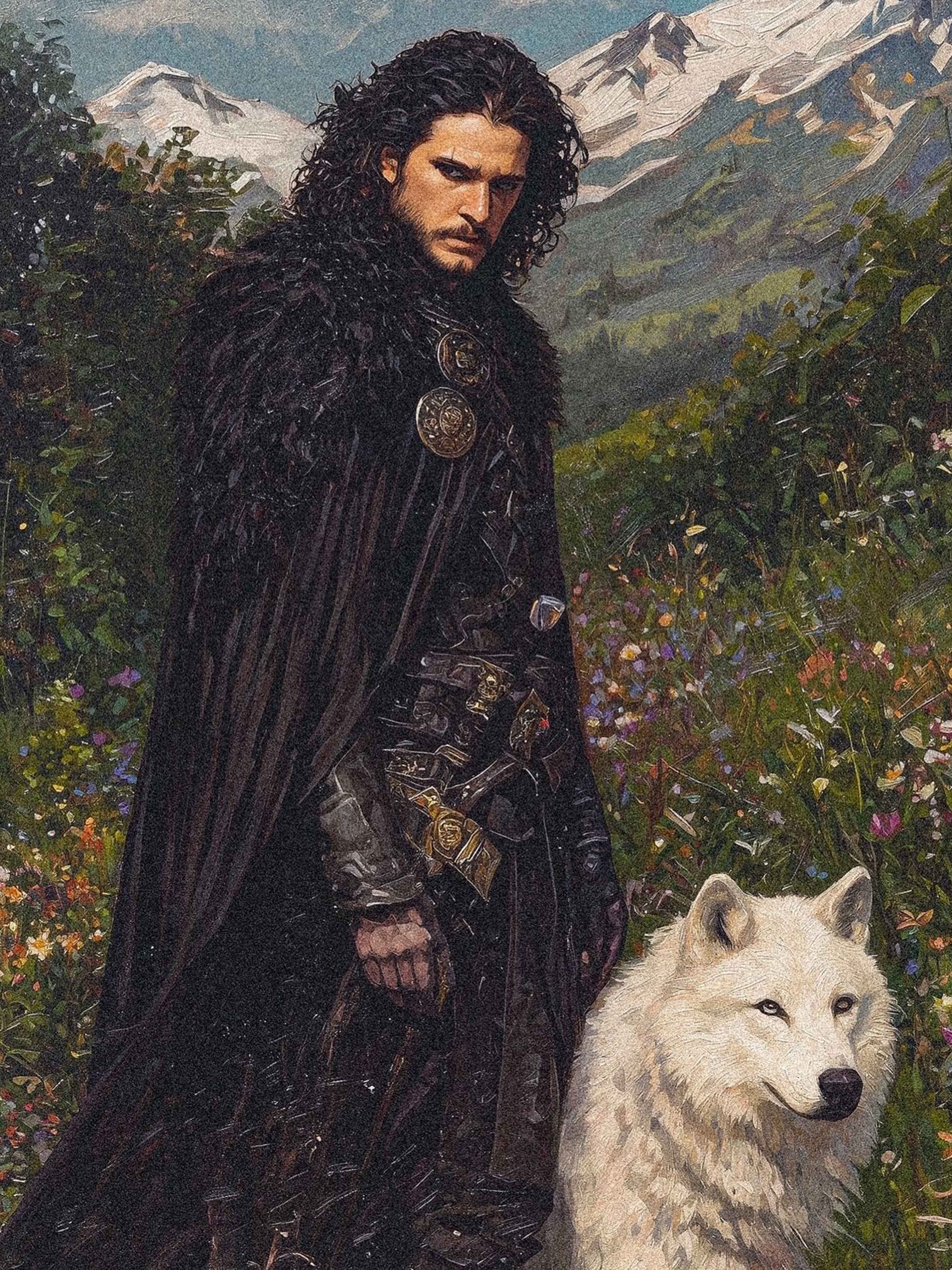 The Wolf and the Warrior Diamond Painting Kit