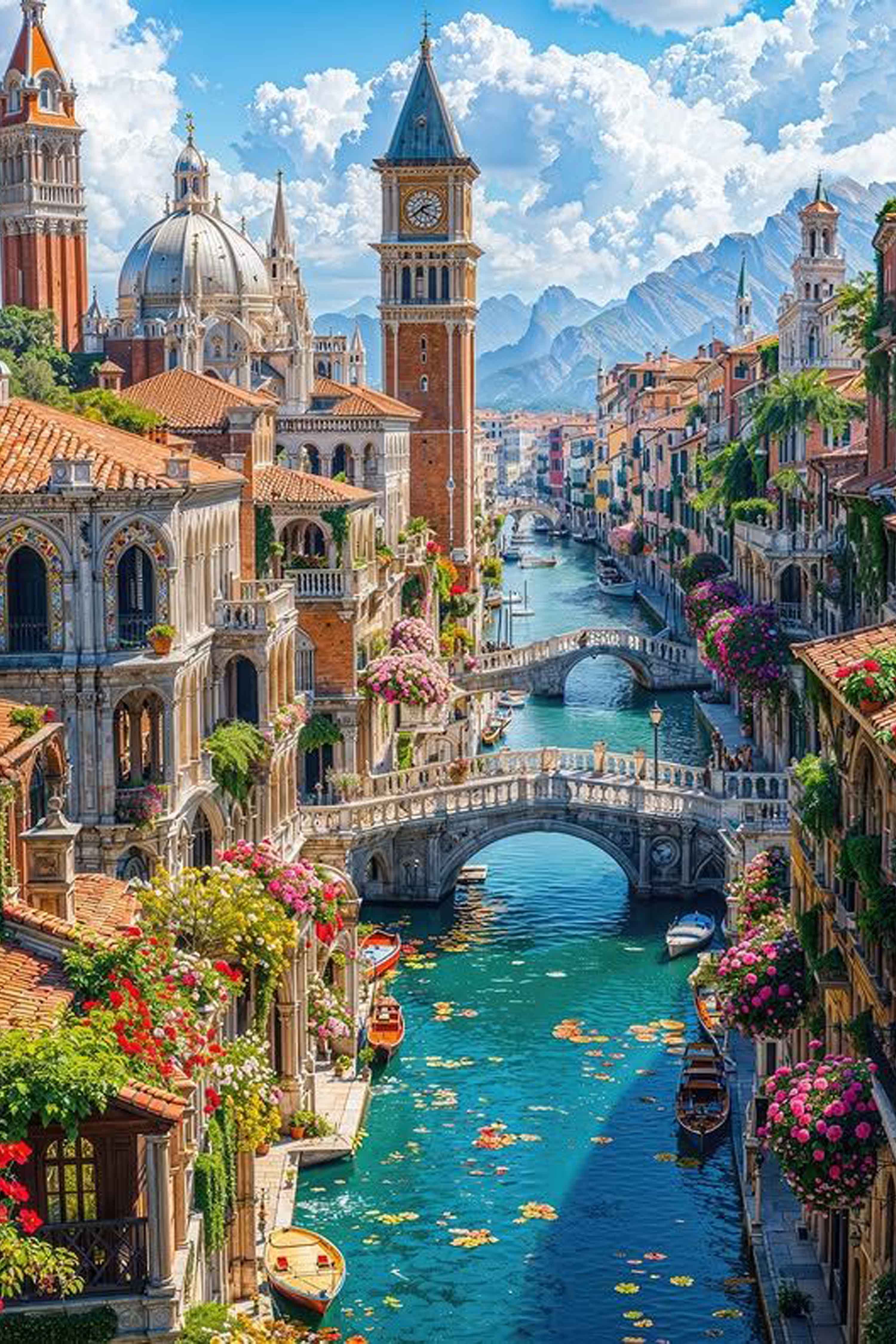 Golden Hour in Venice Diamond Painting Kit