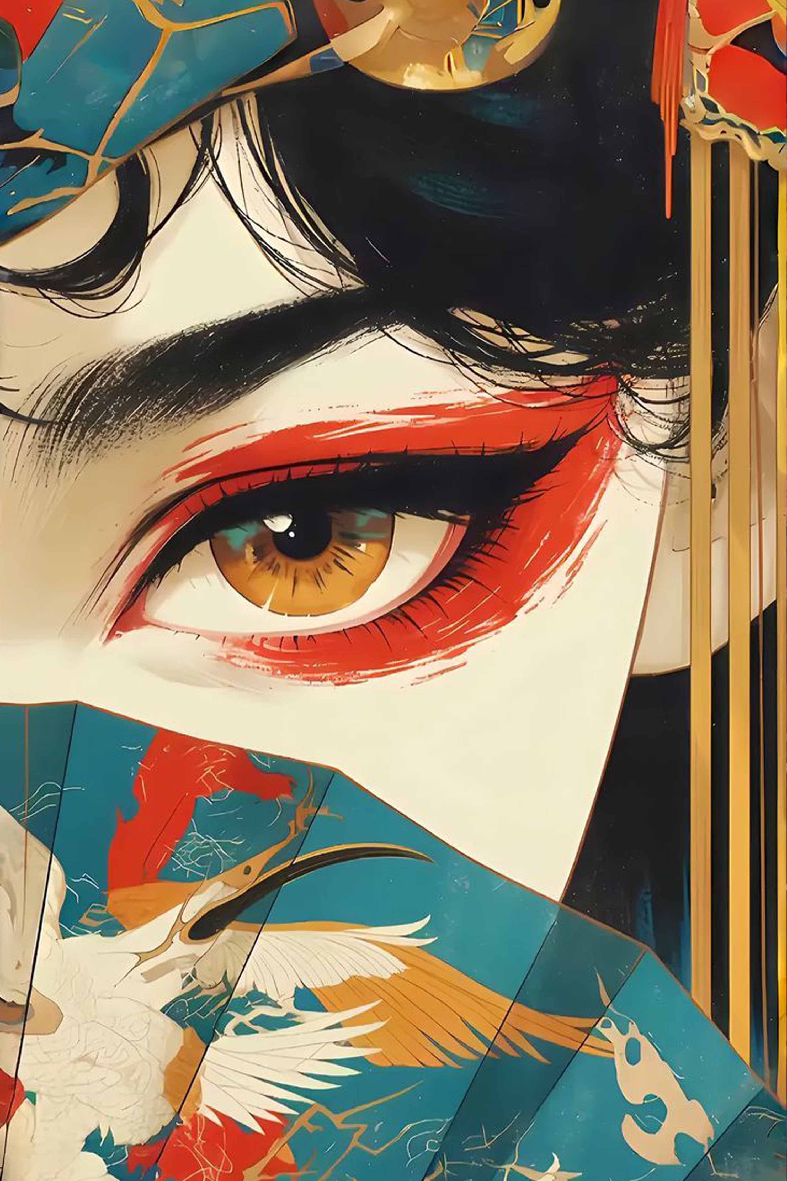 Crimson Veil Diamond Painting Kit