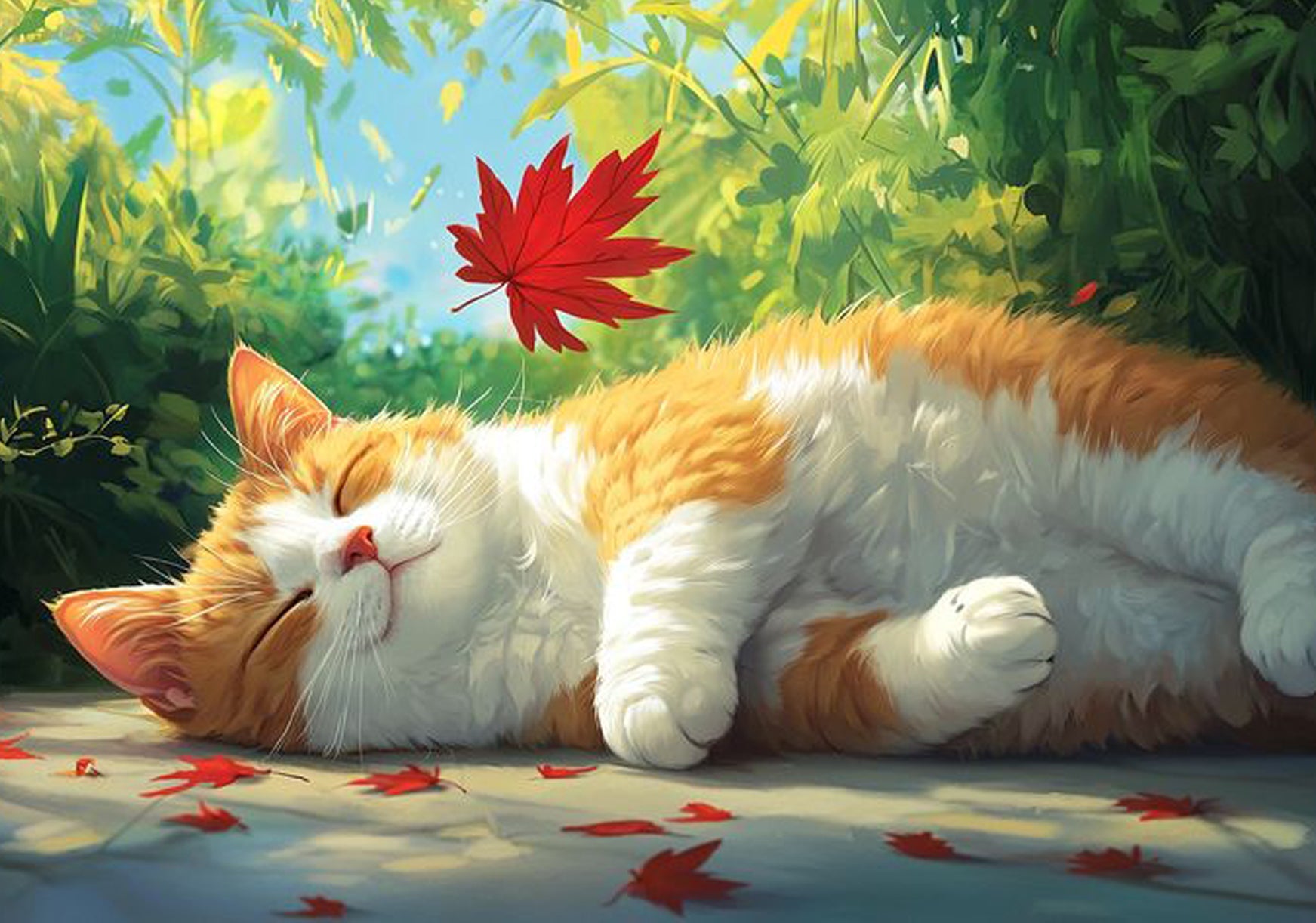 Cozy Fall Cat Diamond Painting Kit