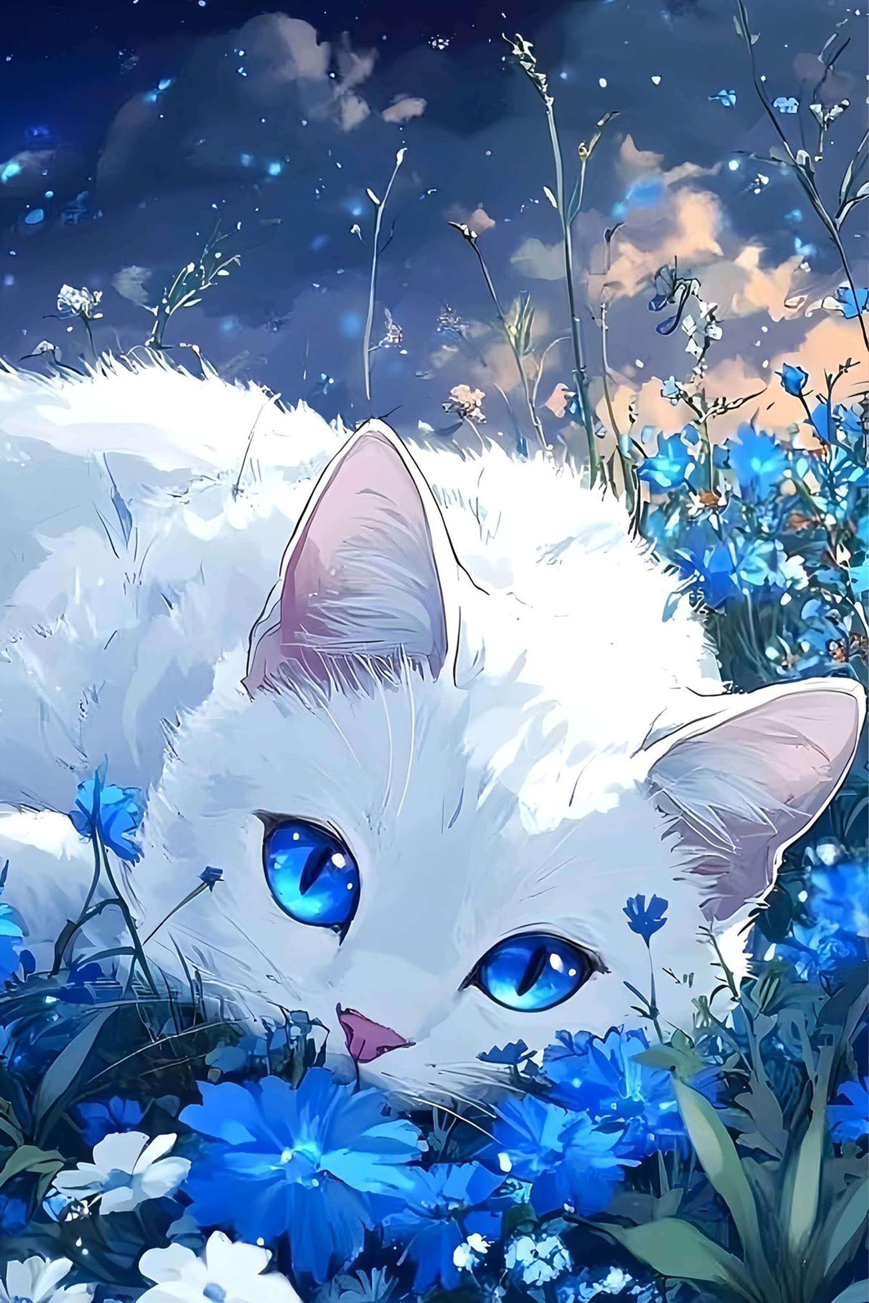 Blue-Eyed Dream Diamond Painting Kit