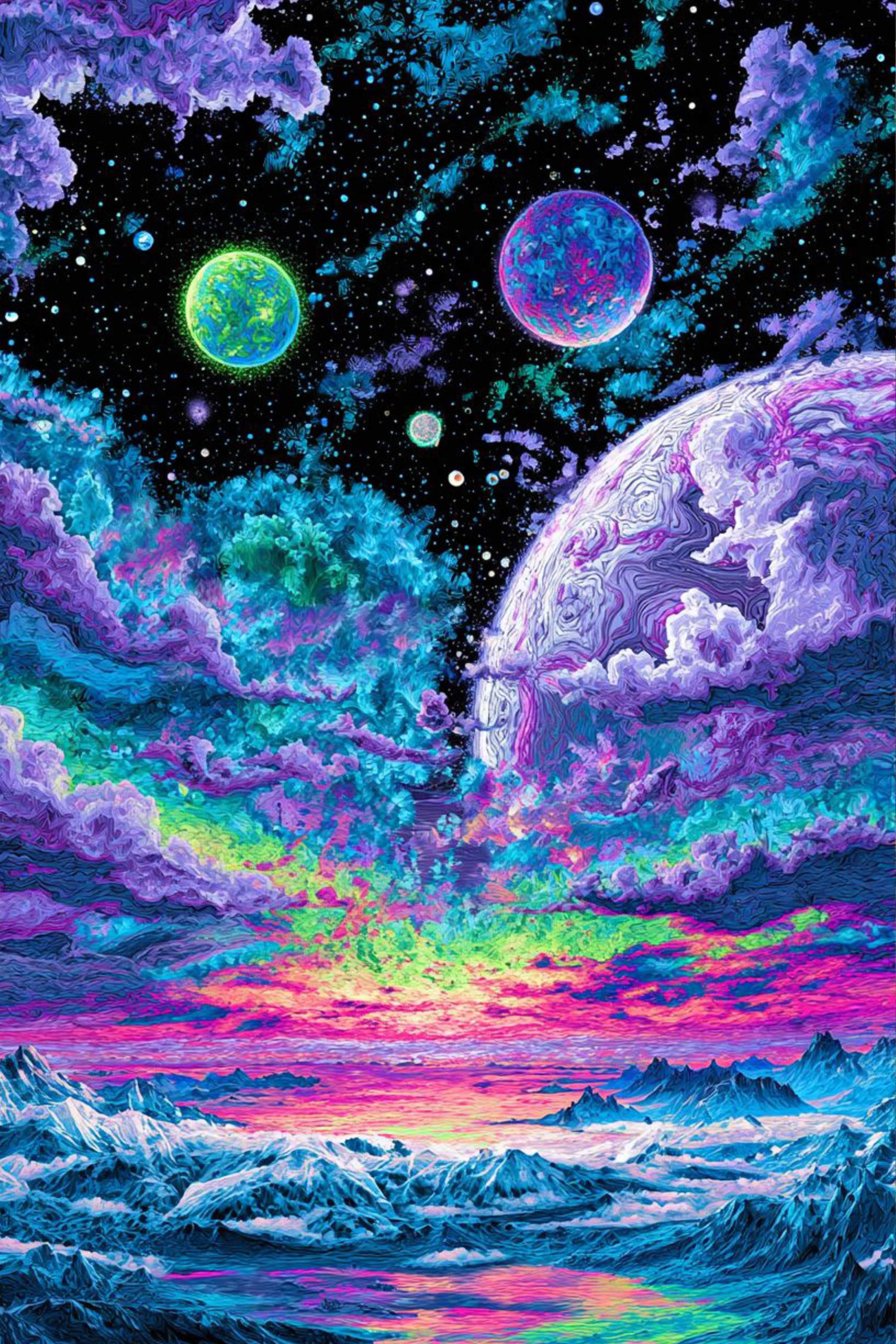 Psychedelic Outer Space Diamond Painting Kit
