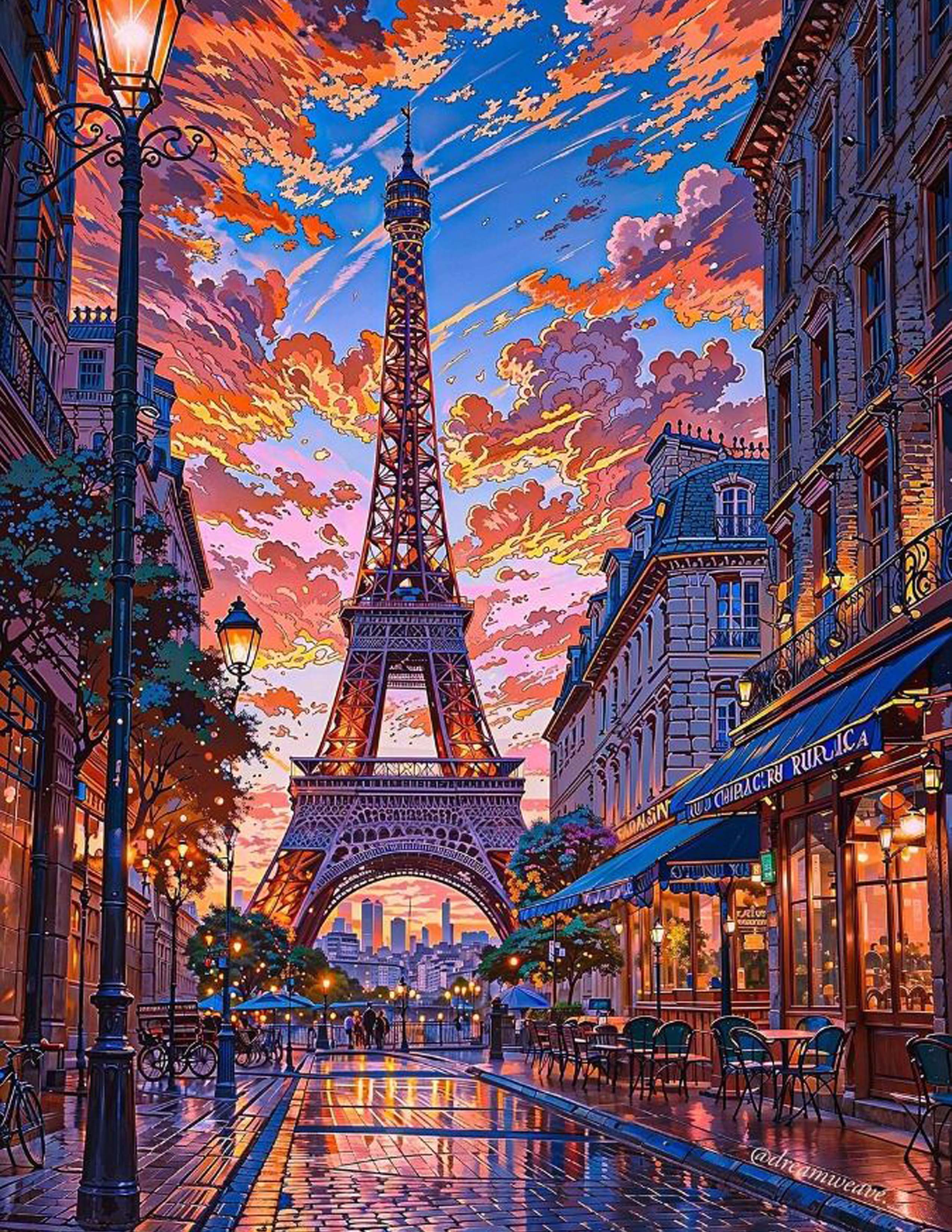 Echoes of Eiffel Diamond Painting Kit