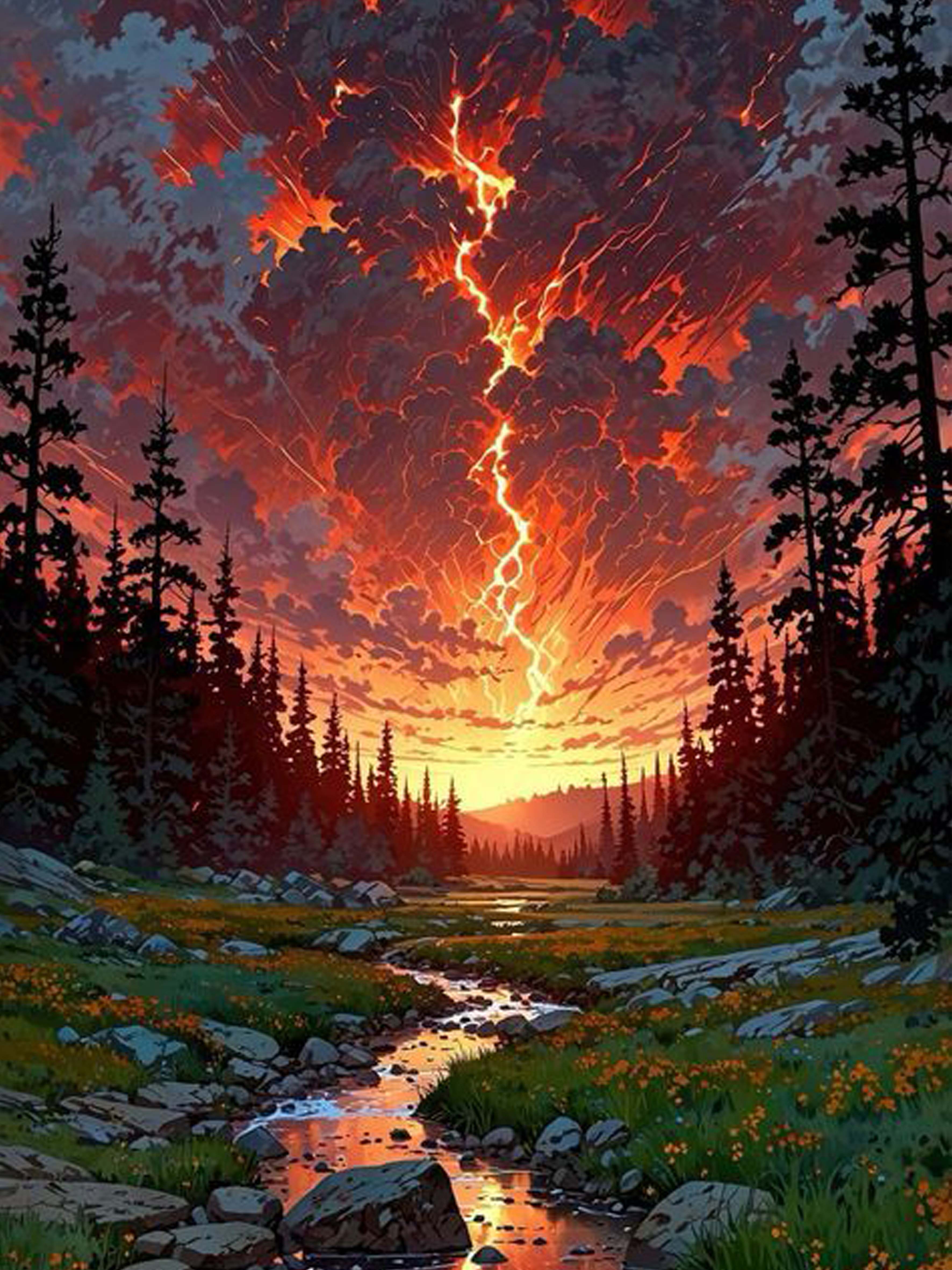 Skyfire Awakening Diamond Painting Kit