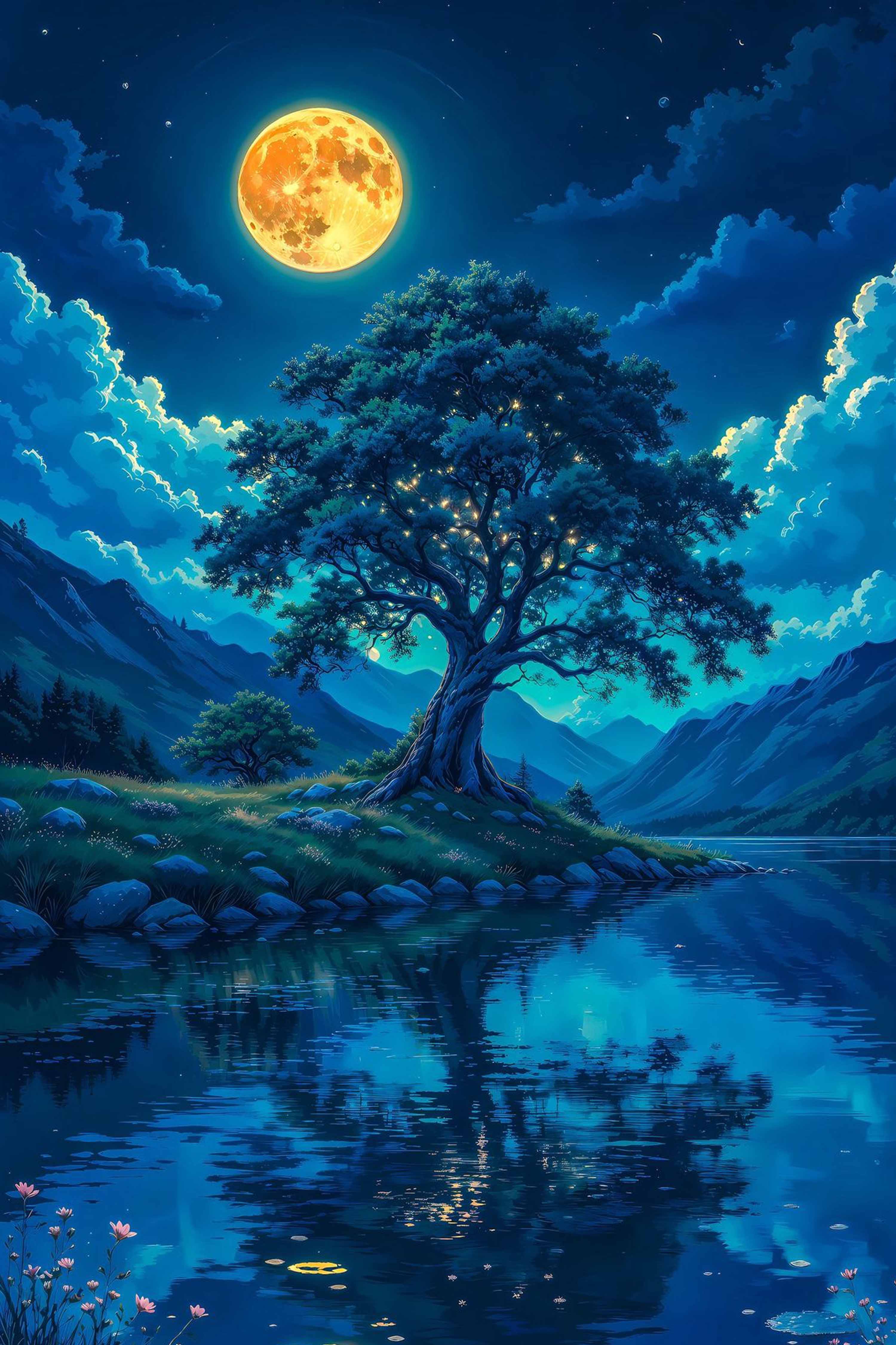 The Moonlit Grove Diamond Painting Kit