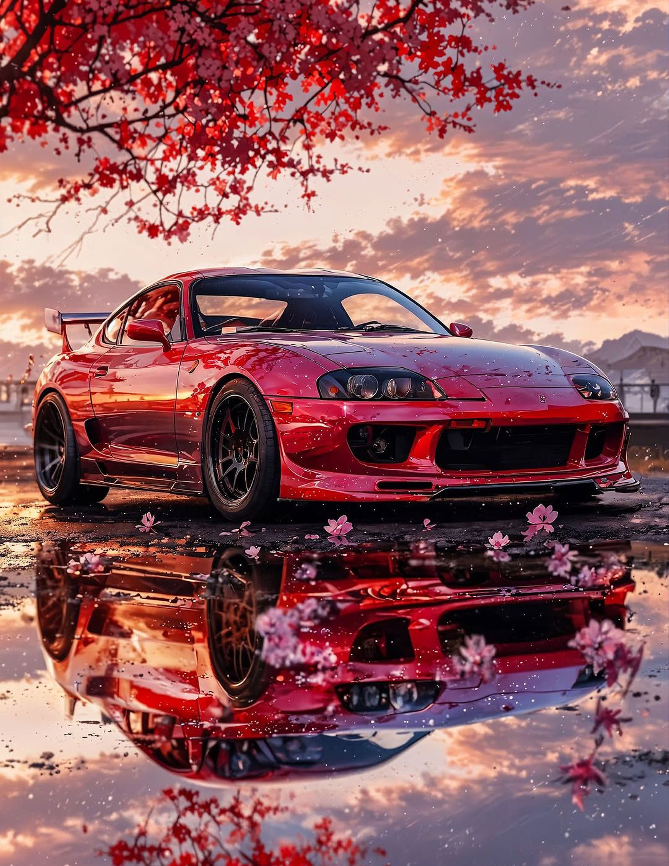 Crimson Thunder Diamond Painting Kit