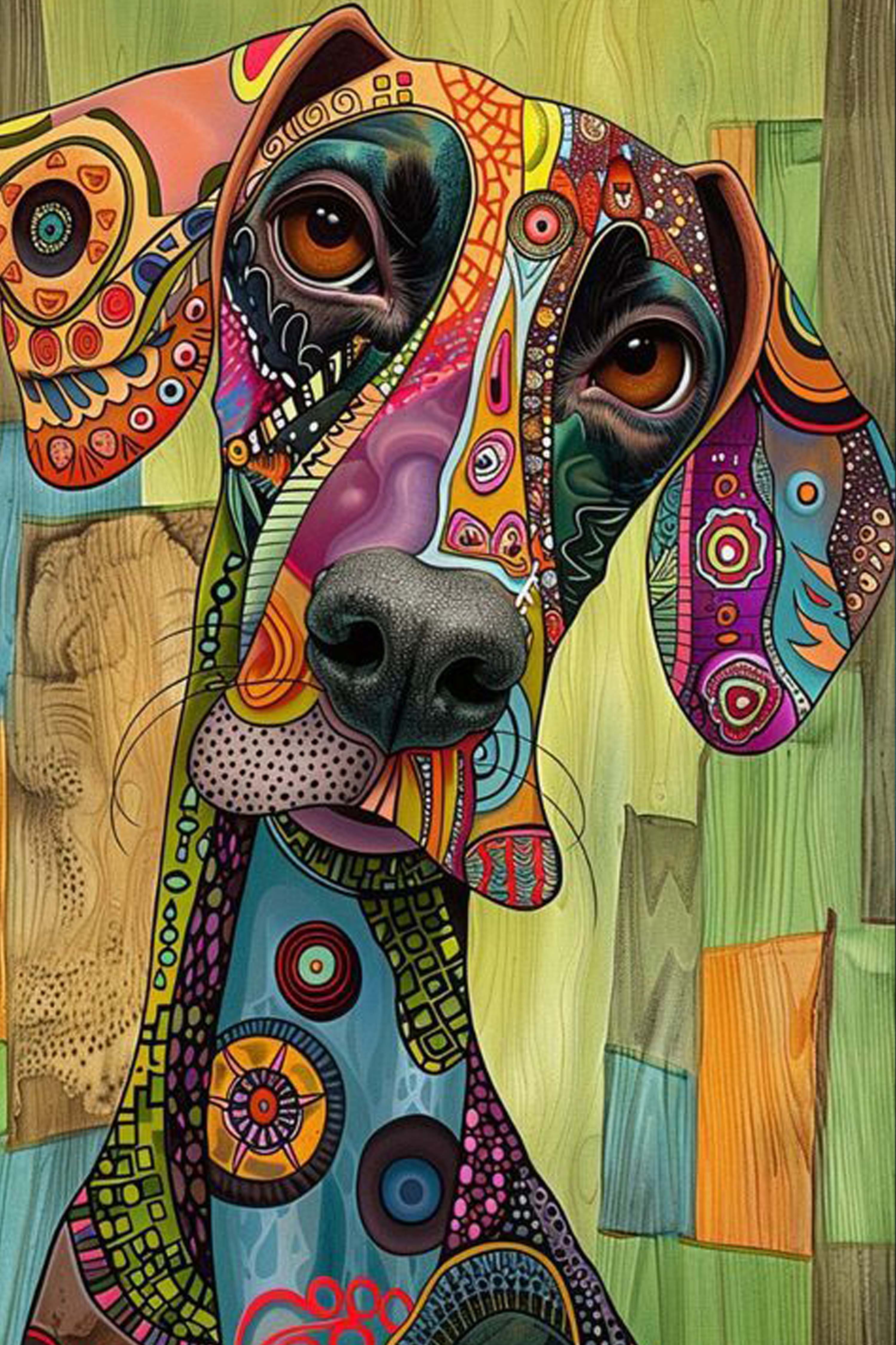 Patchwork Pup Diamond Painting Kit