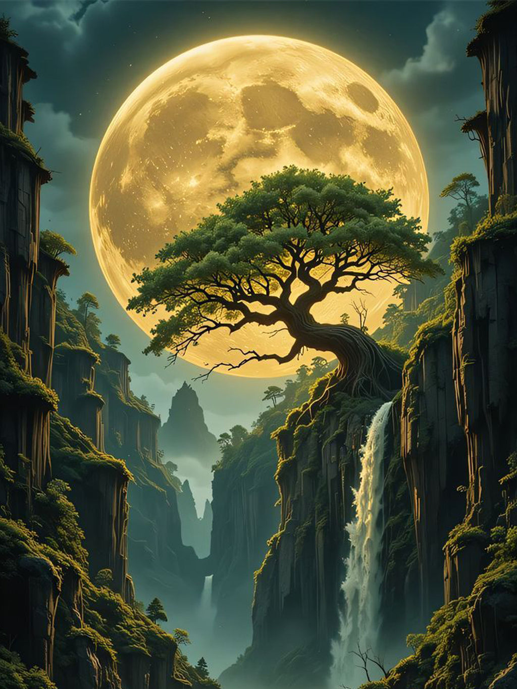 Moonborn Falls Diamond Painting Kit